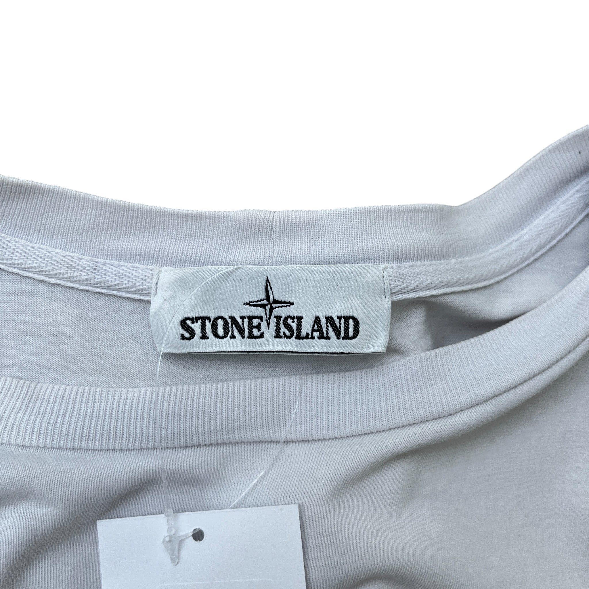 Men's Compass Logo Patch T-Shirt White Size M