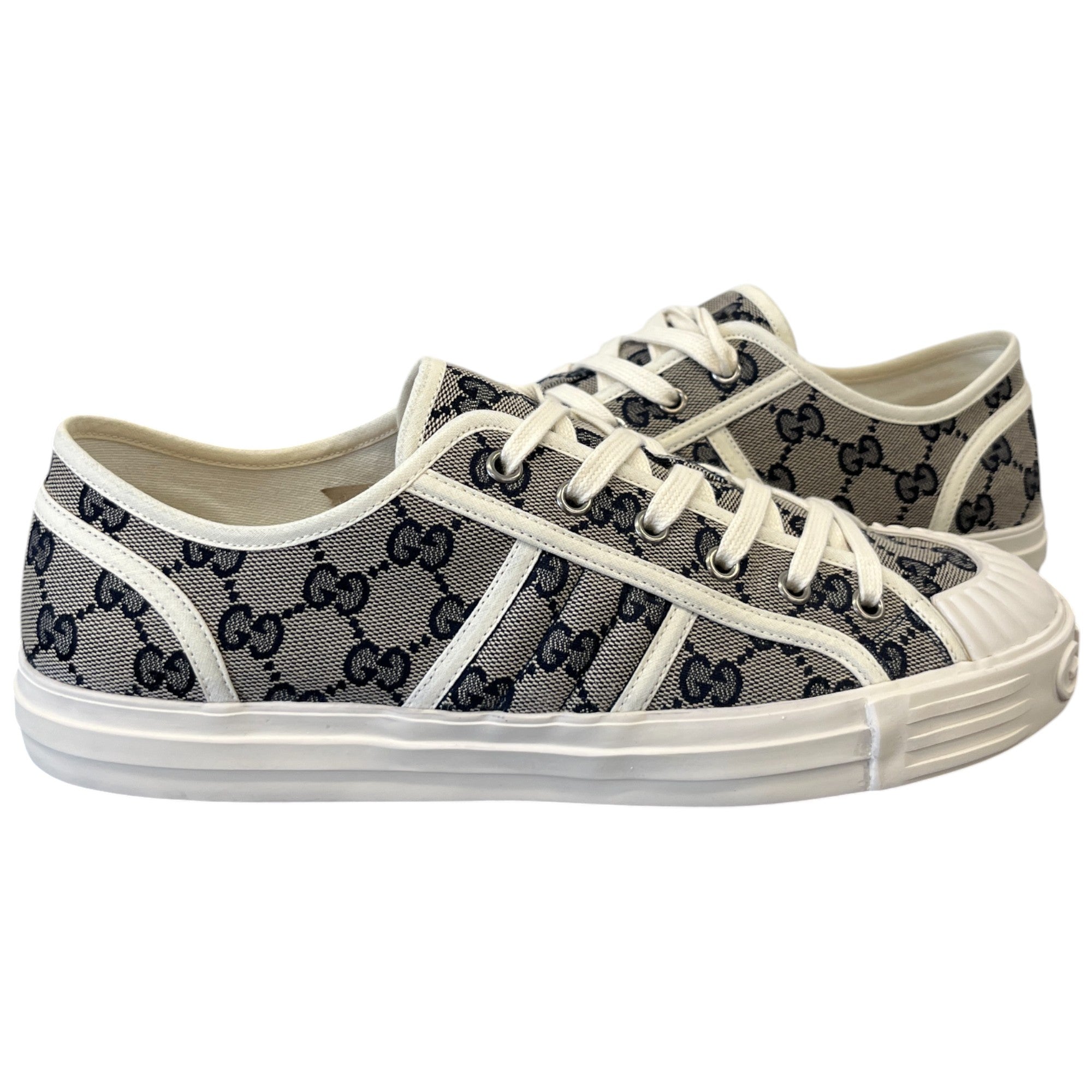 Men's Julio Gg Canvas Low Trainers Beige Size EU 41.5 / UK 7.5