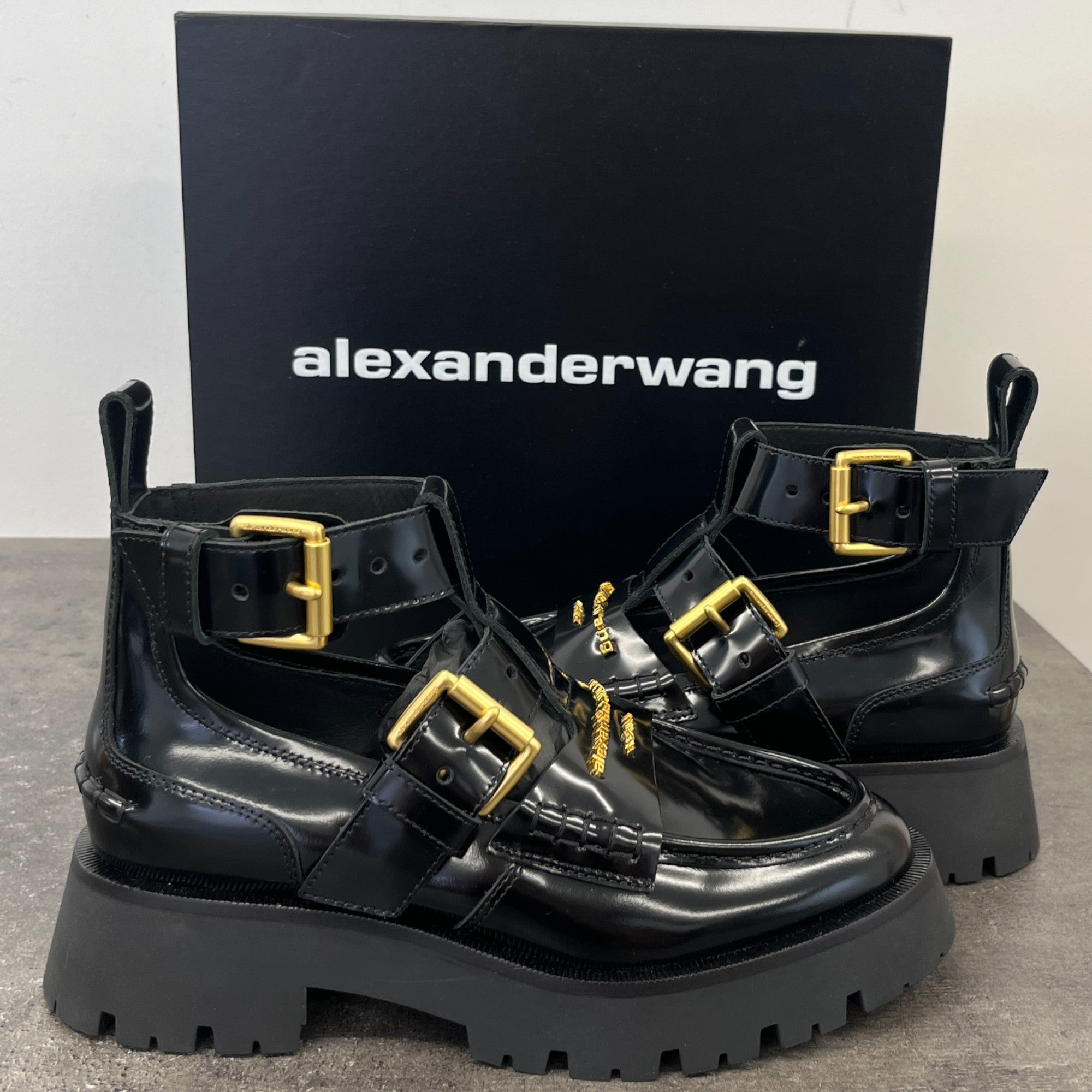 Women's Carter Ankle Strap Boots Black Size EU 37 / UK 4