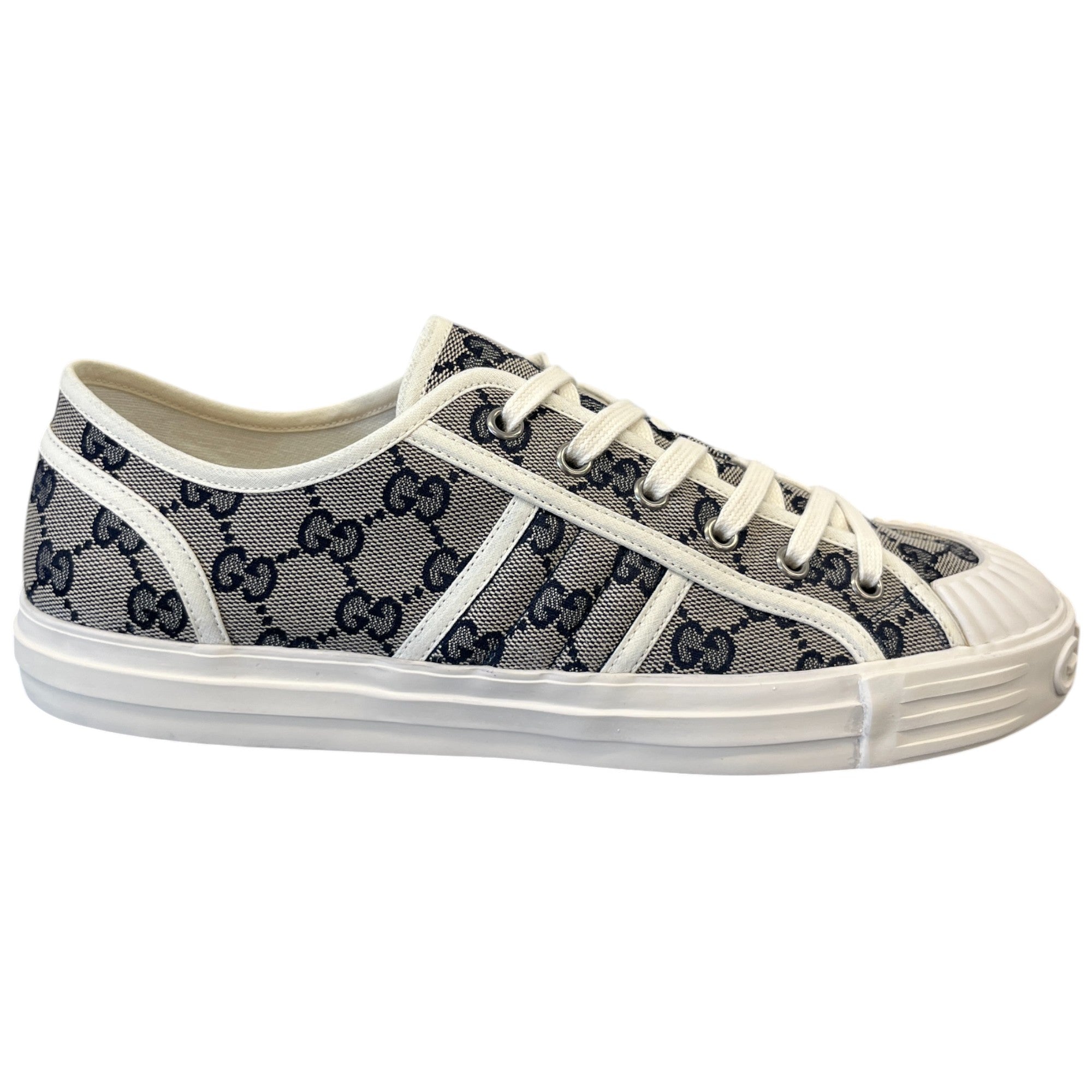 Men's Julio Gg Canvas Low Trainers Beige Size EU 41.5 / UK 7.5