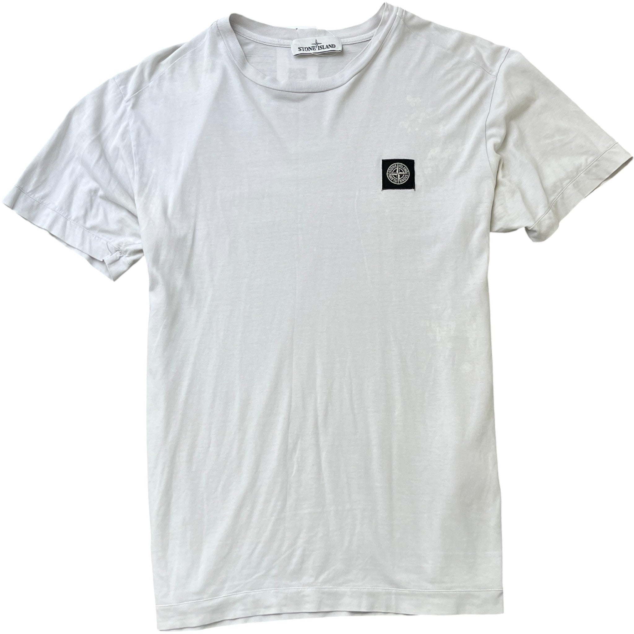 Men's Compass Logo Patch T-Shirt White Size M