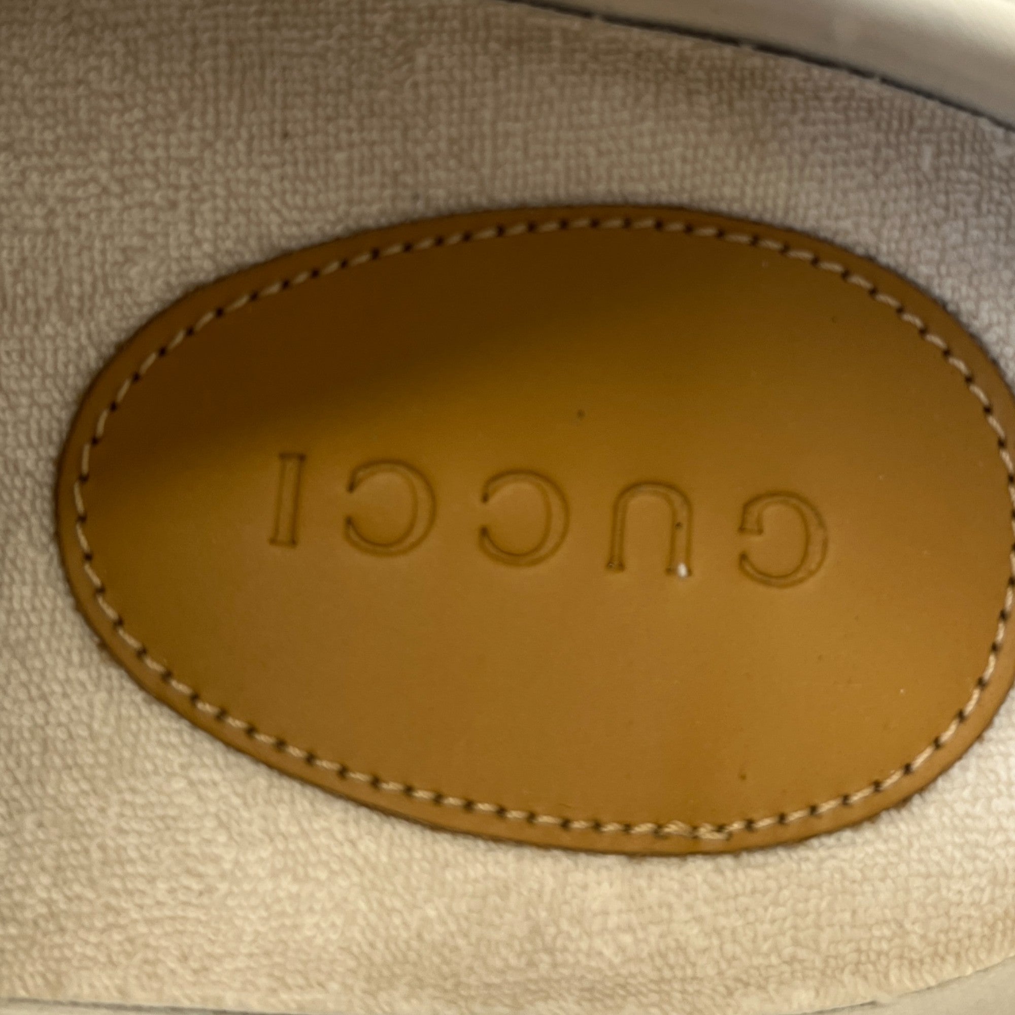 Men's Julio Gg Canvas Low Trainers Beige Size EU 41.5 / UK 7.5