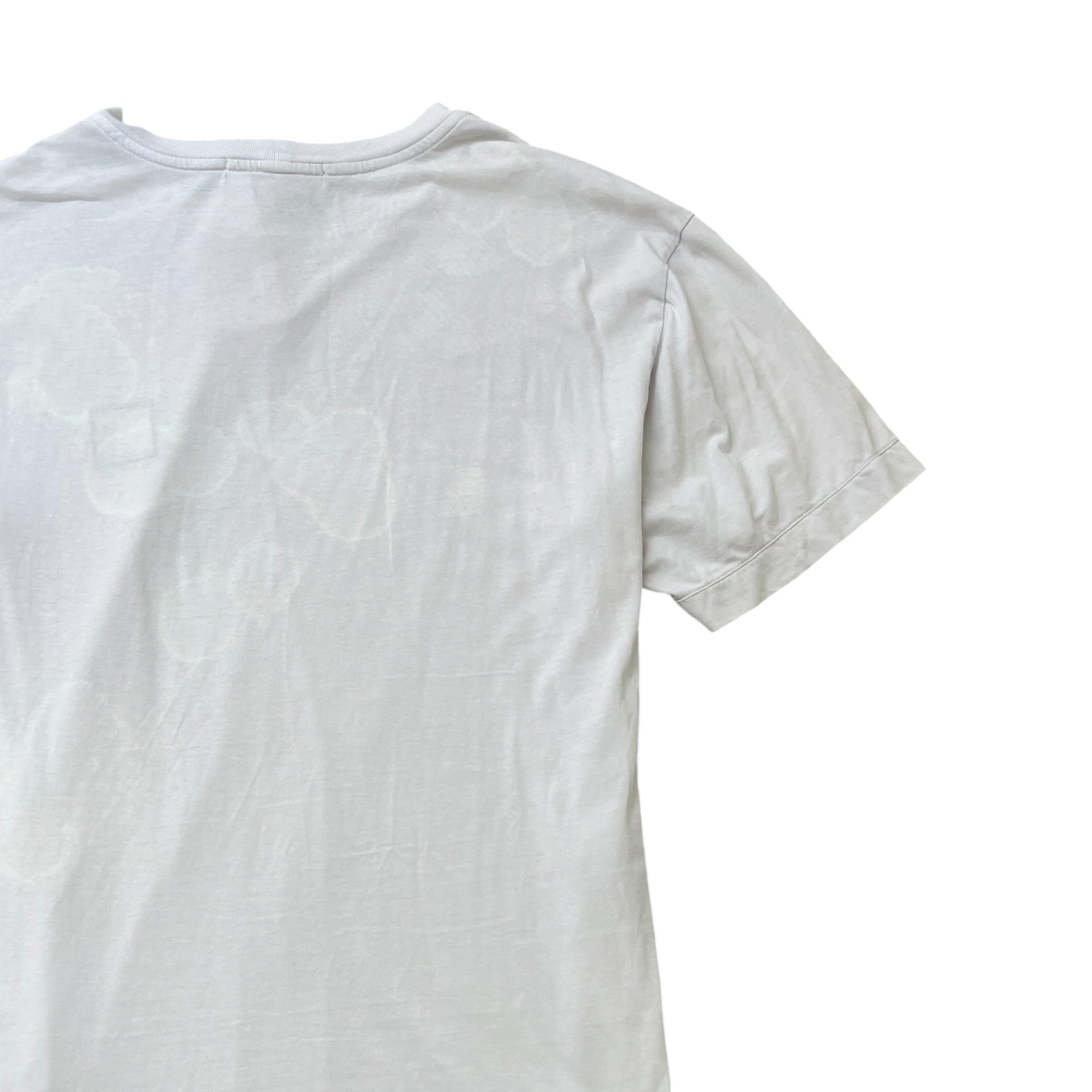 Men's Compass Logo Patch T-Shirt White Size M