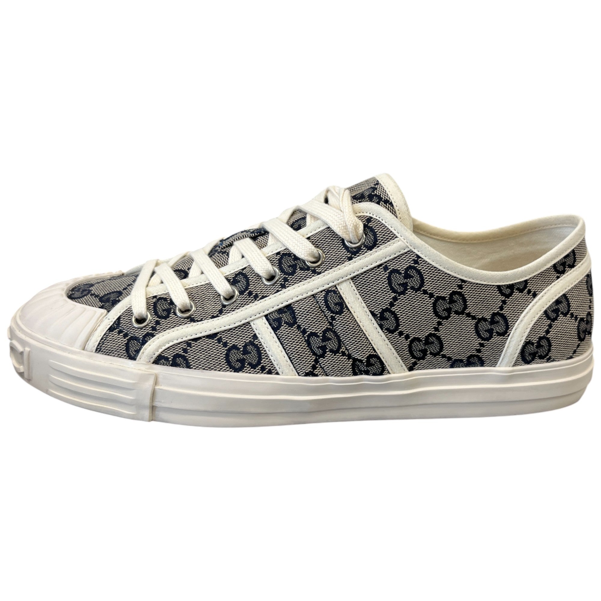 Men's Julio Gg Canvas Low Trainers Beige Size EU 41.5 / UK 7.5