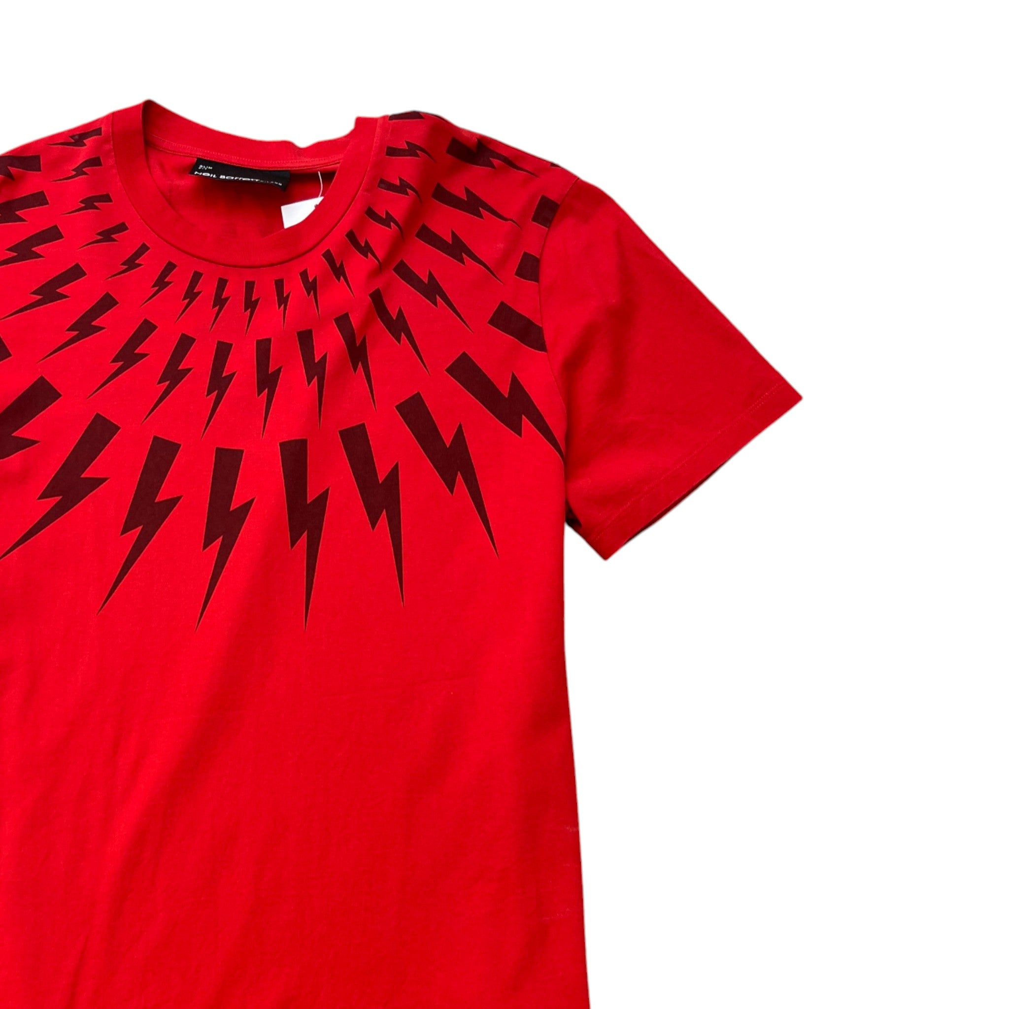 Men's Lightning Bolt T-Shirt Red Size XL