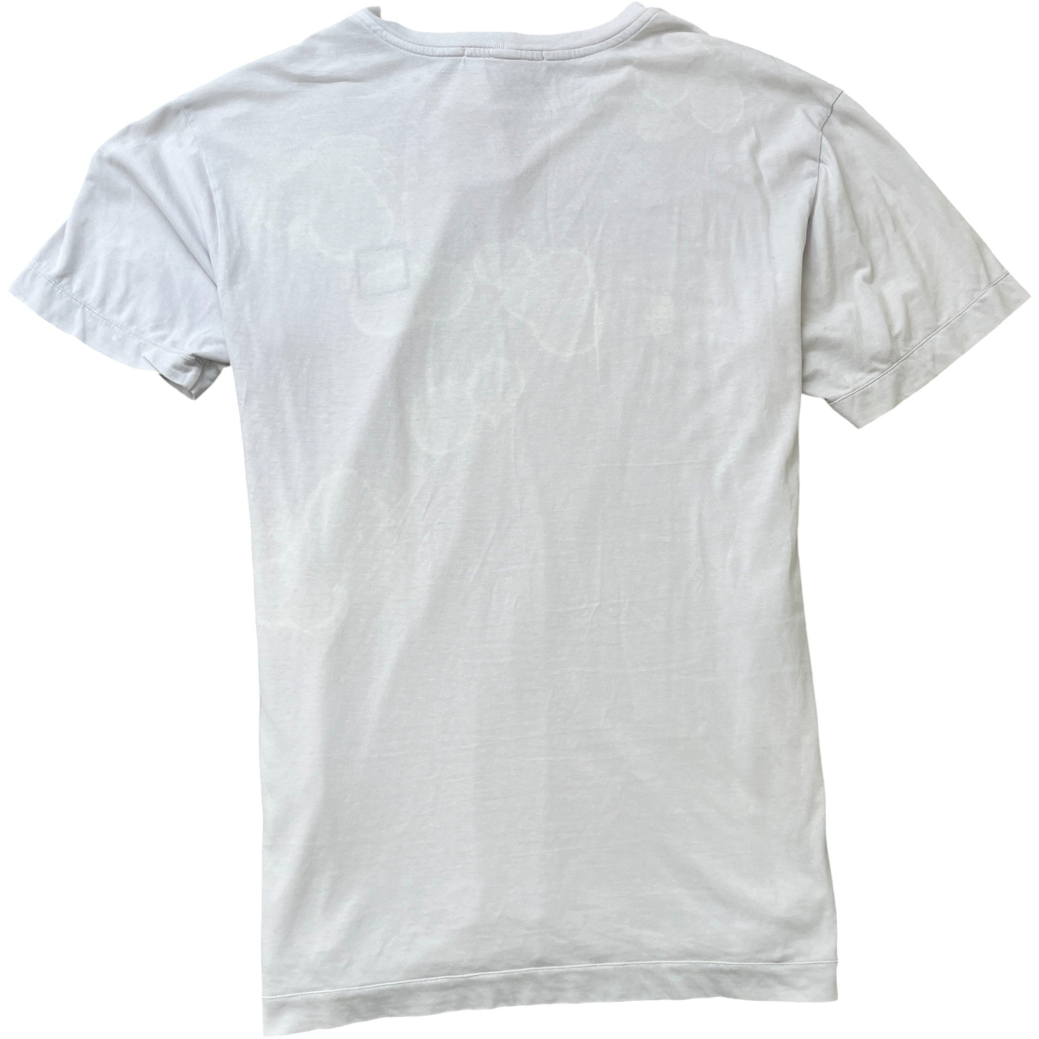 Men's Compass Logo Patch T-Shirt White Size M