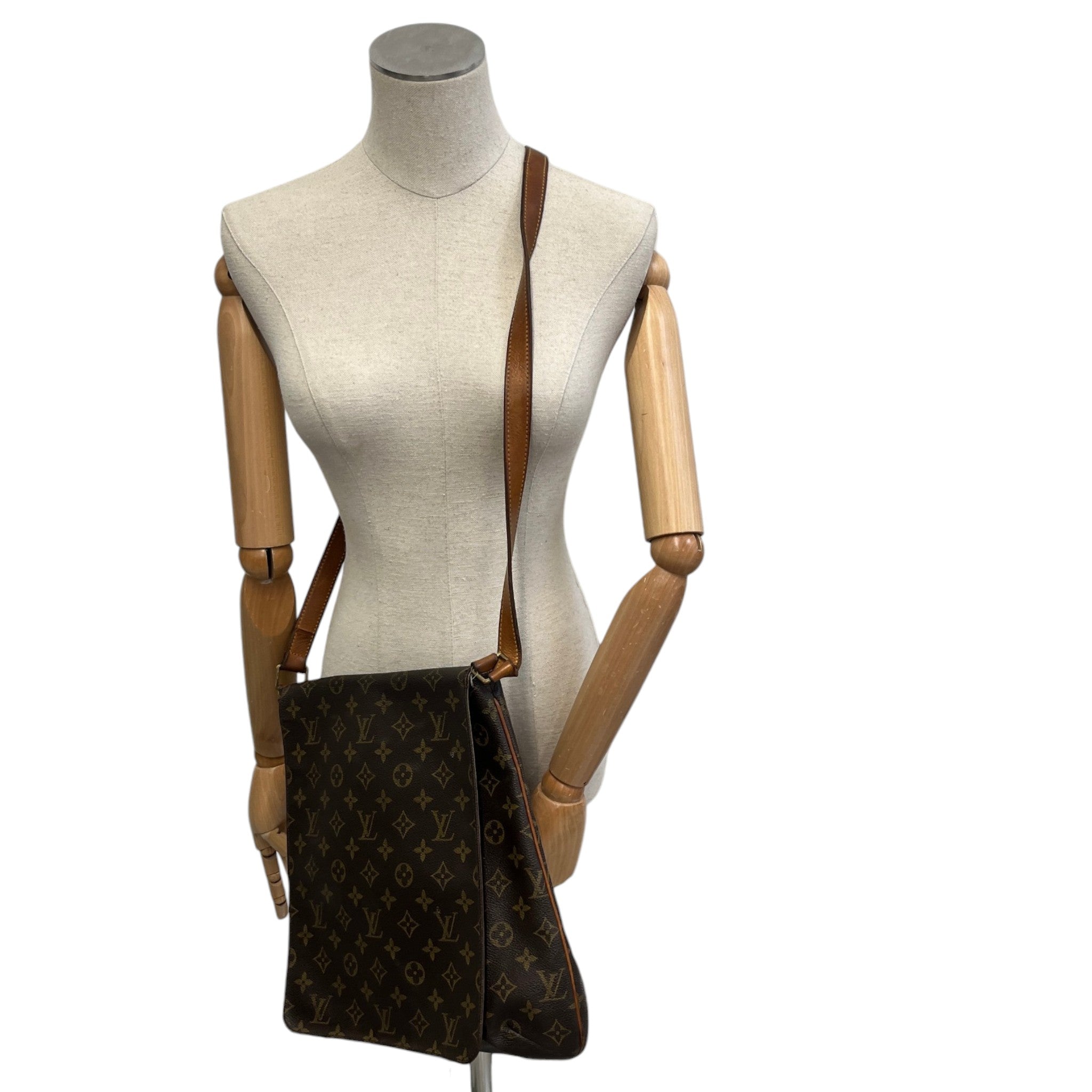 Women's Musette Messenger Bag Brown