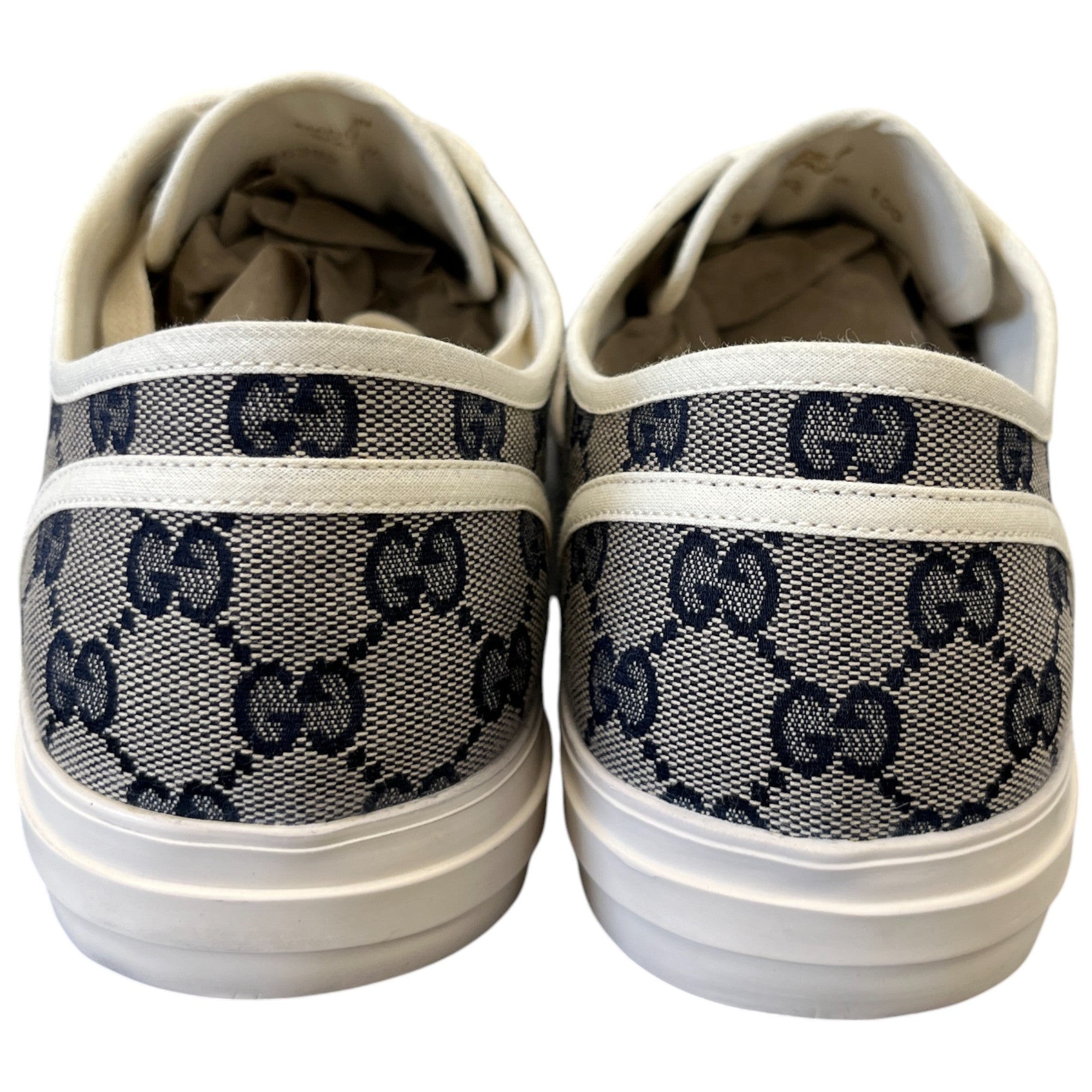 Men's Julio Gg Canvas Low Trainers Beige Size EU 41.5 / UK 7.5