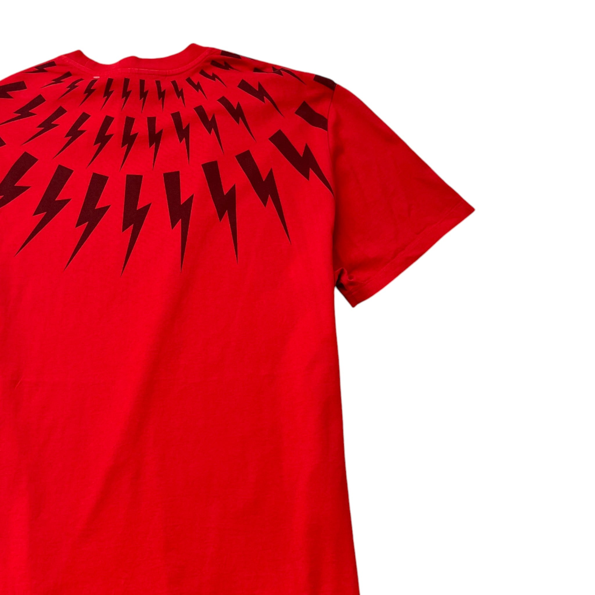 Men's Lightning Bolt T-Shirt Red Size XL