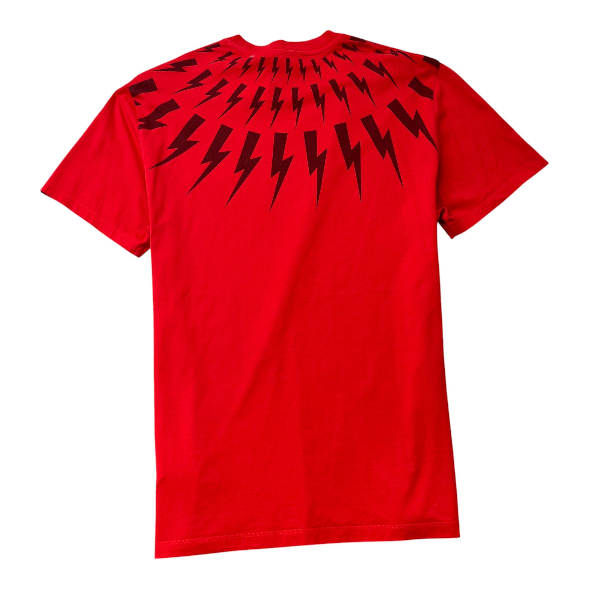 Men's Lightning Bolt T-Shirt Red Size XL
