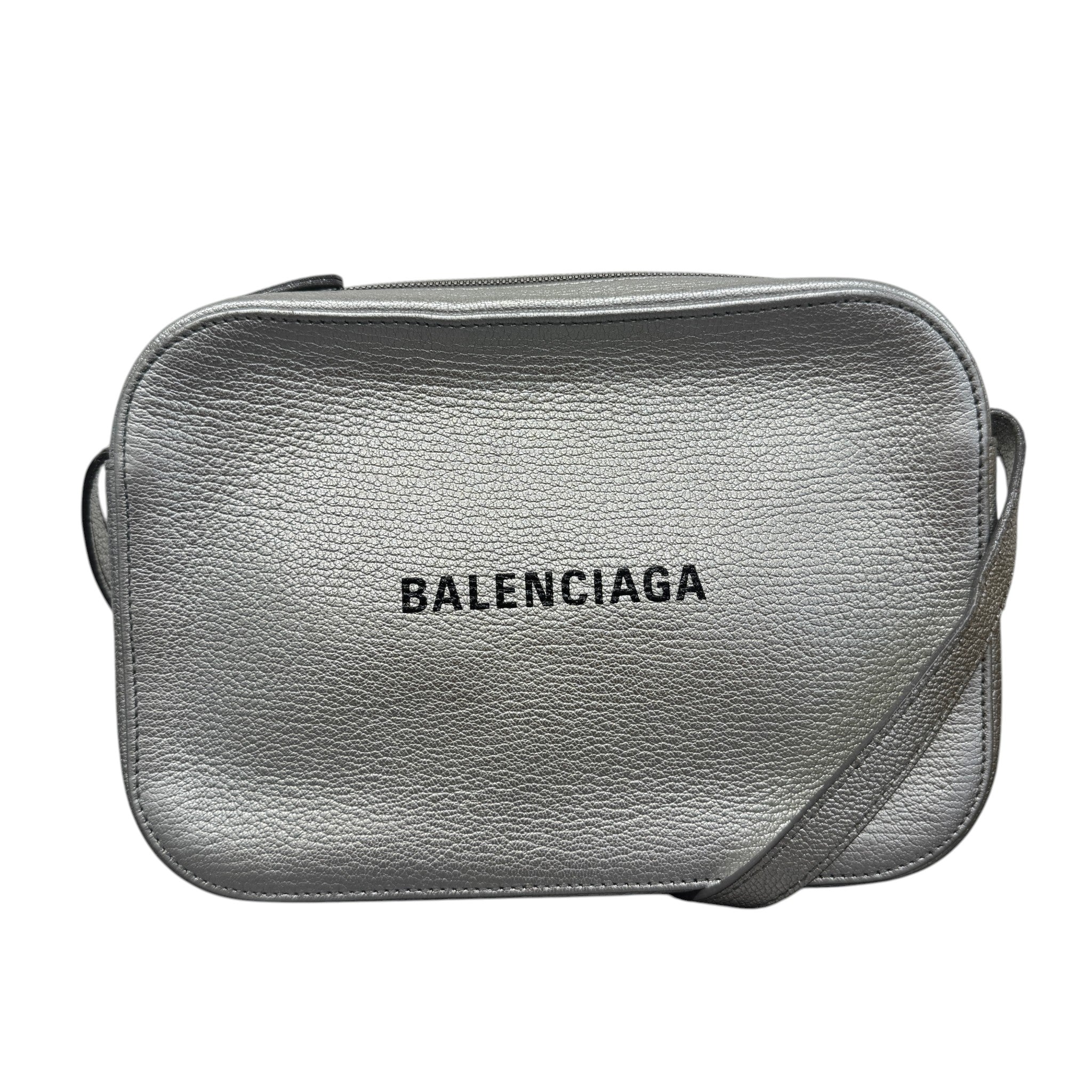 Women's Logo Print Camera Bag Silver