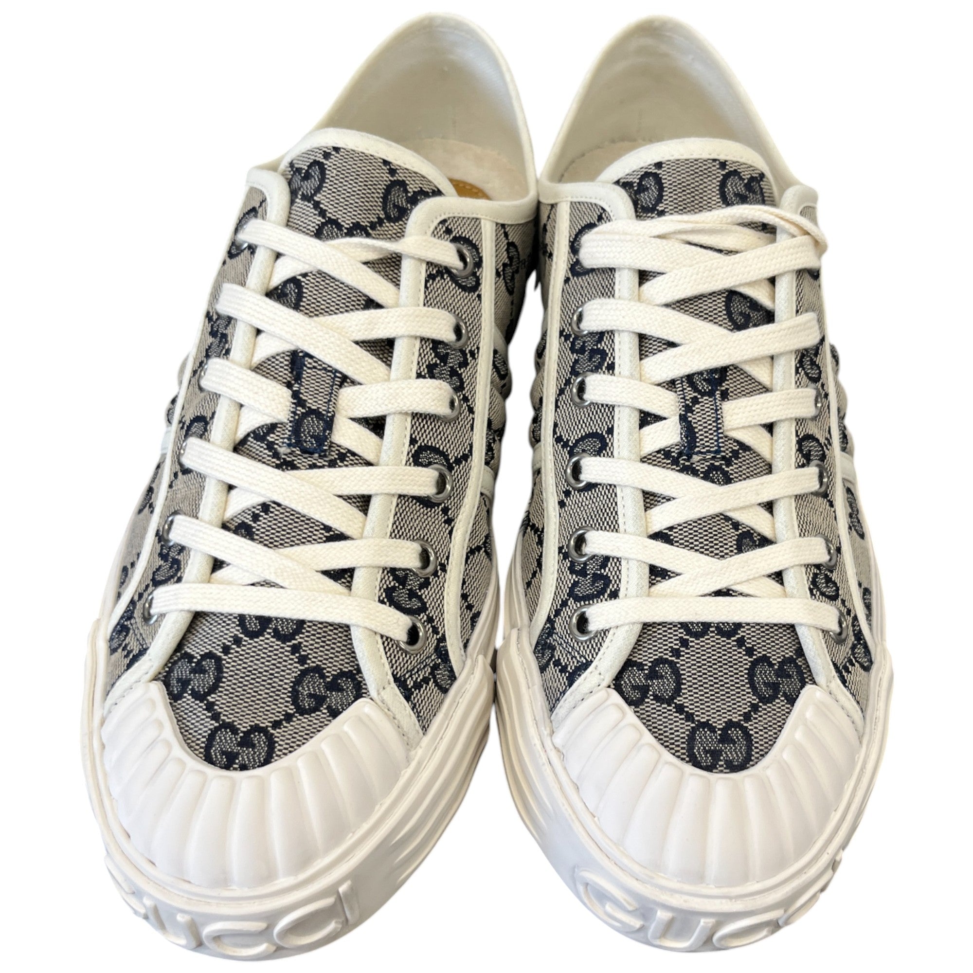 Men's Julio Gg Canvas Low Trainers Beige Size EU 41.5 / UK 7.5