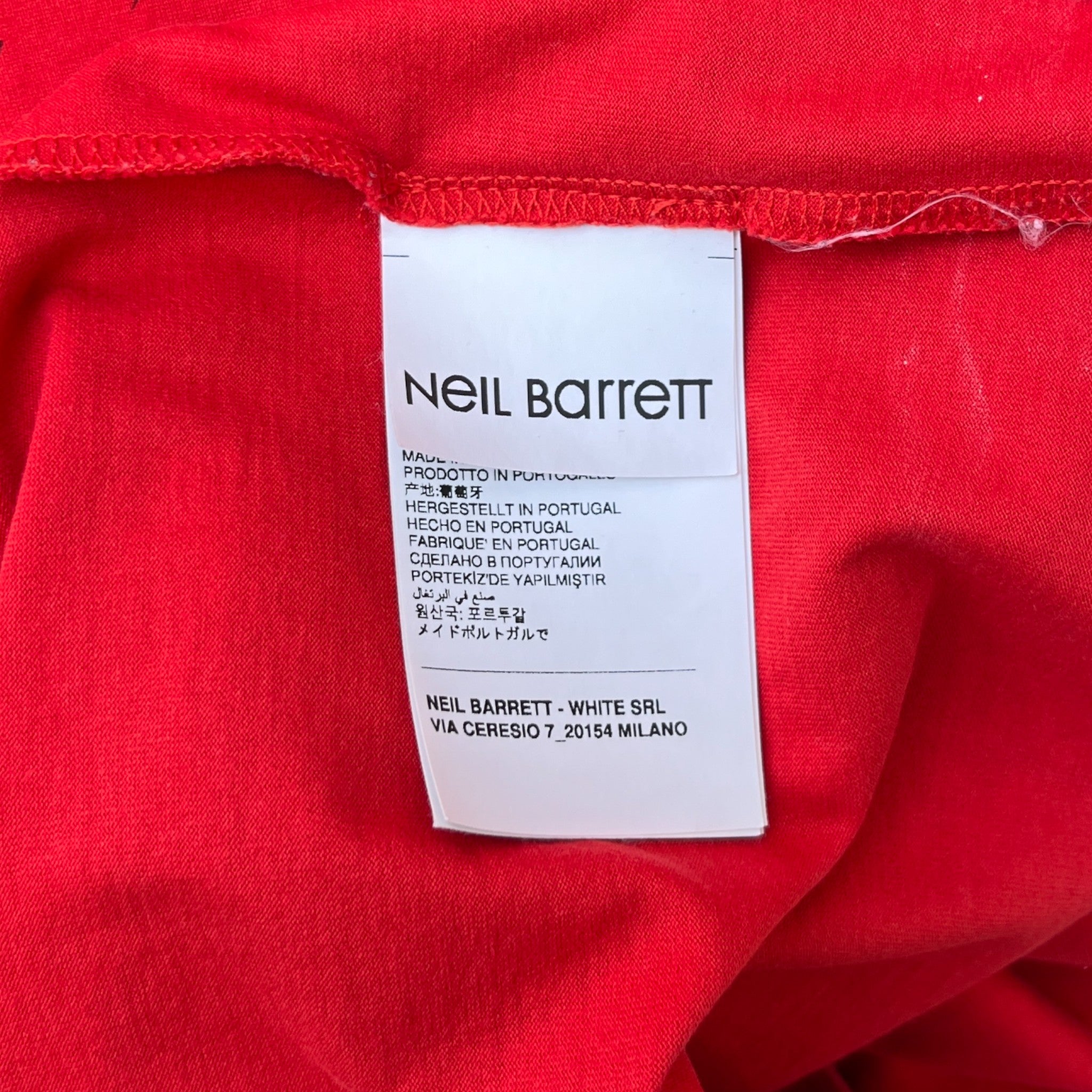 Men's Lightning Bolt T-Shirt Red Size XL