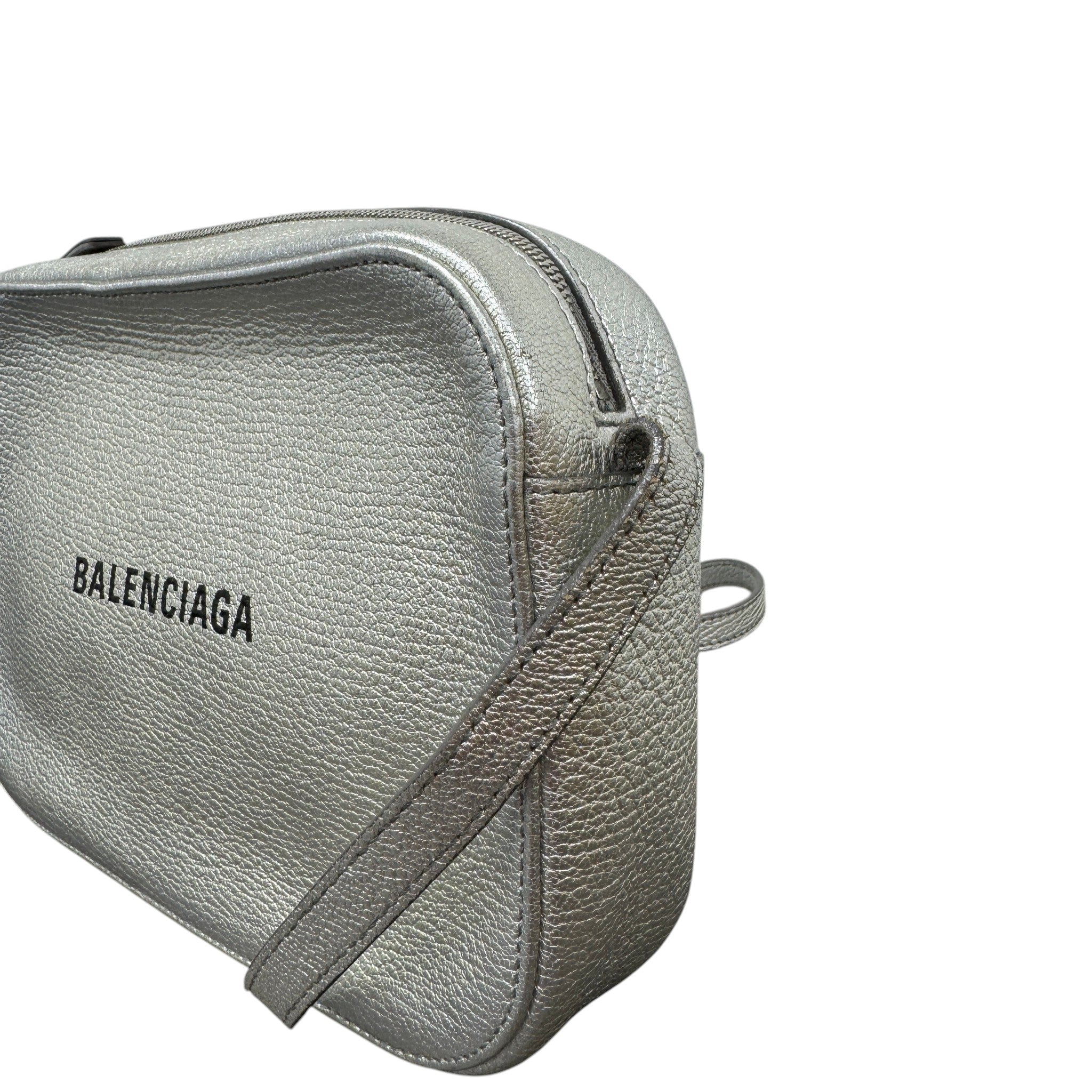 Women's Logo Print Camera Bag Silver