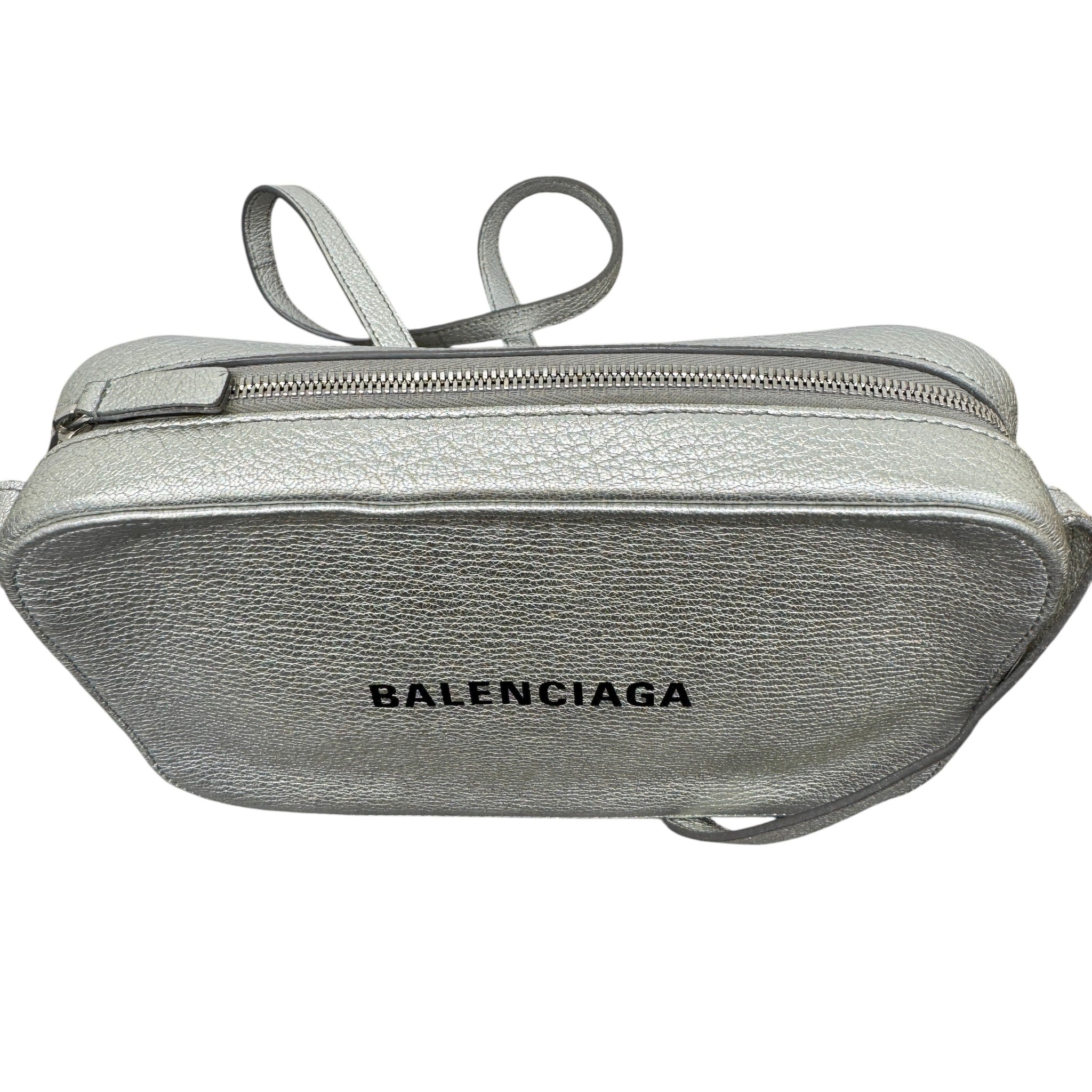 Women's Logo Print Camera Bag Silver