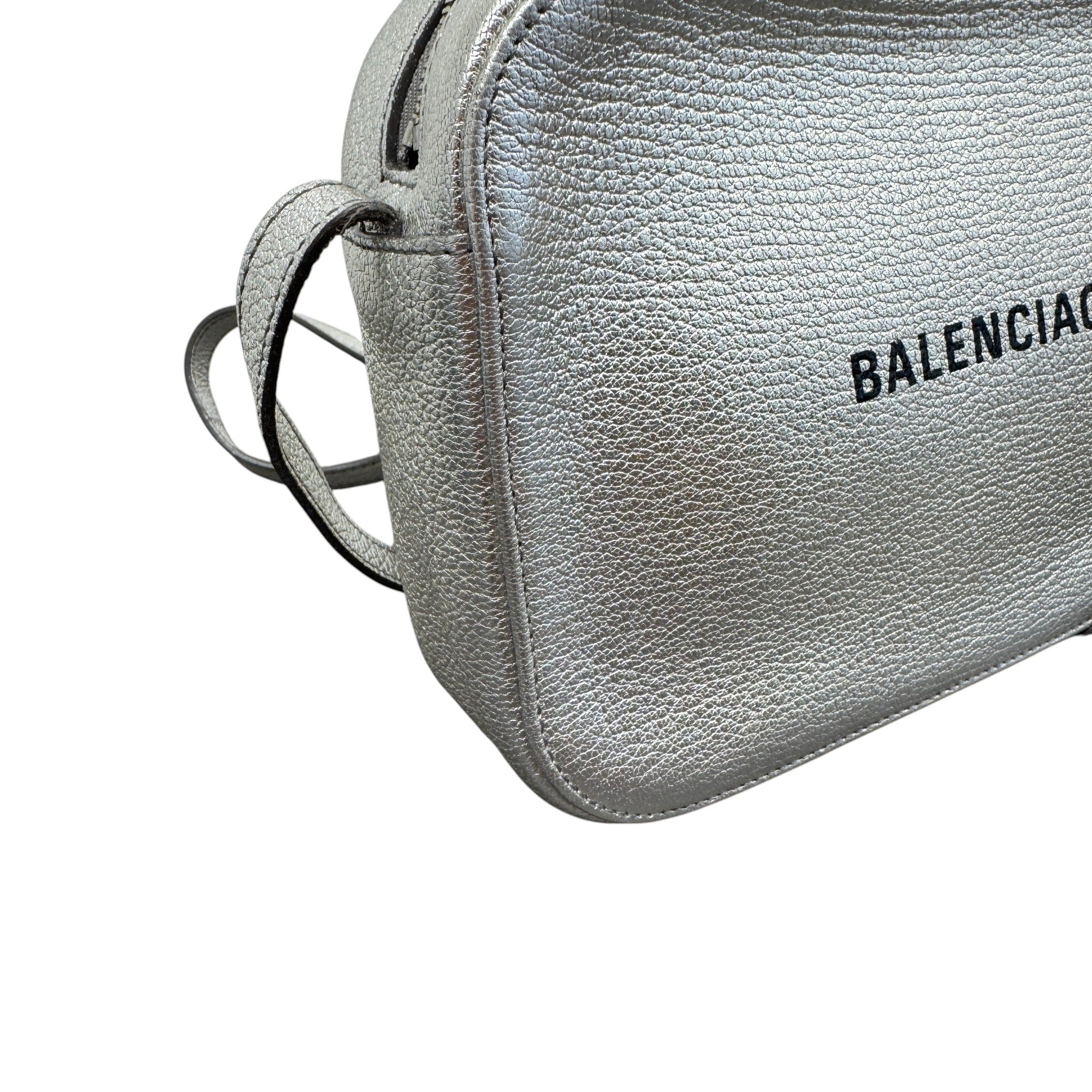 Women's Logo Print Camera Bag Silver