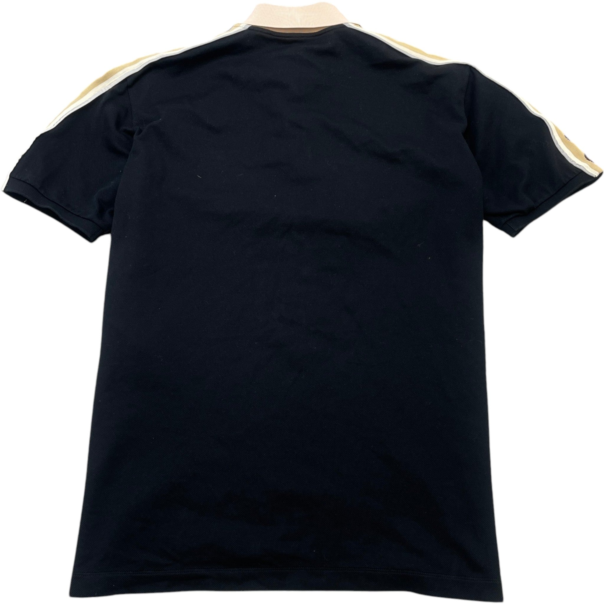 Men's Tape Logo Polo Shirt Black Size L