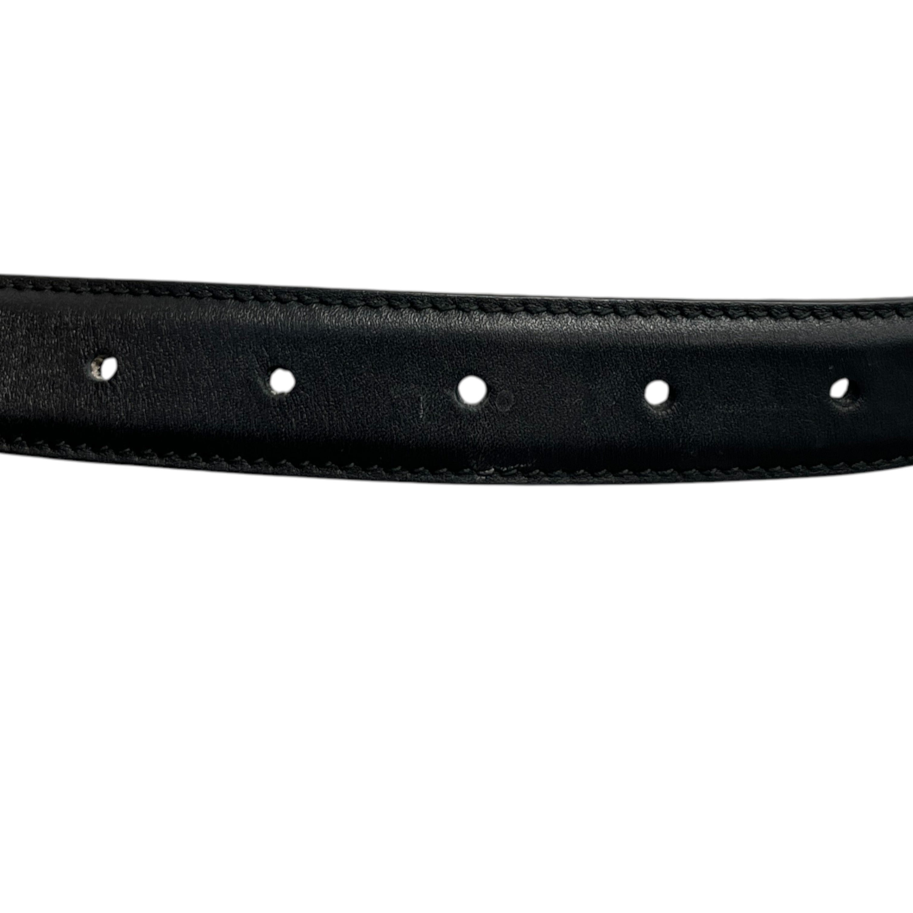 Women's Interlocking G Belt Black Size 85CM / UK 10