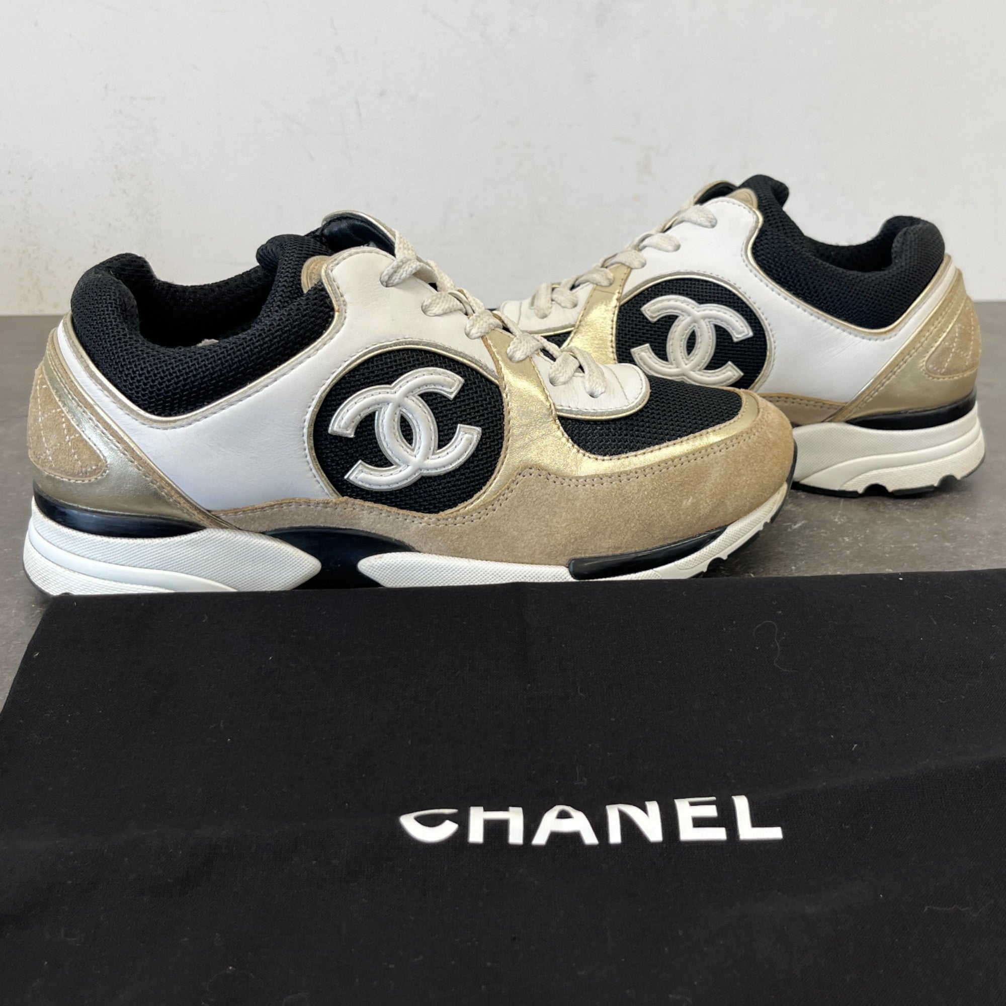 Women's Cc Runners Low Trainers Gold Size EU 37.5 / UK 4.5