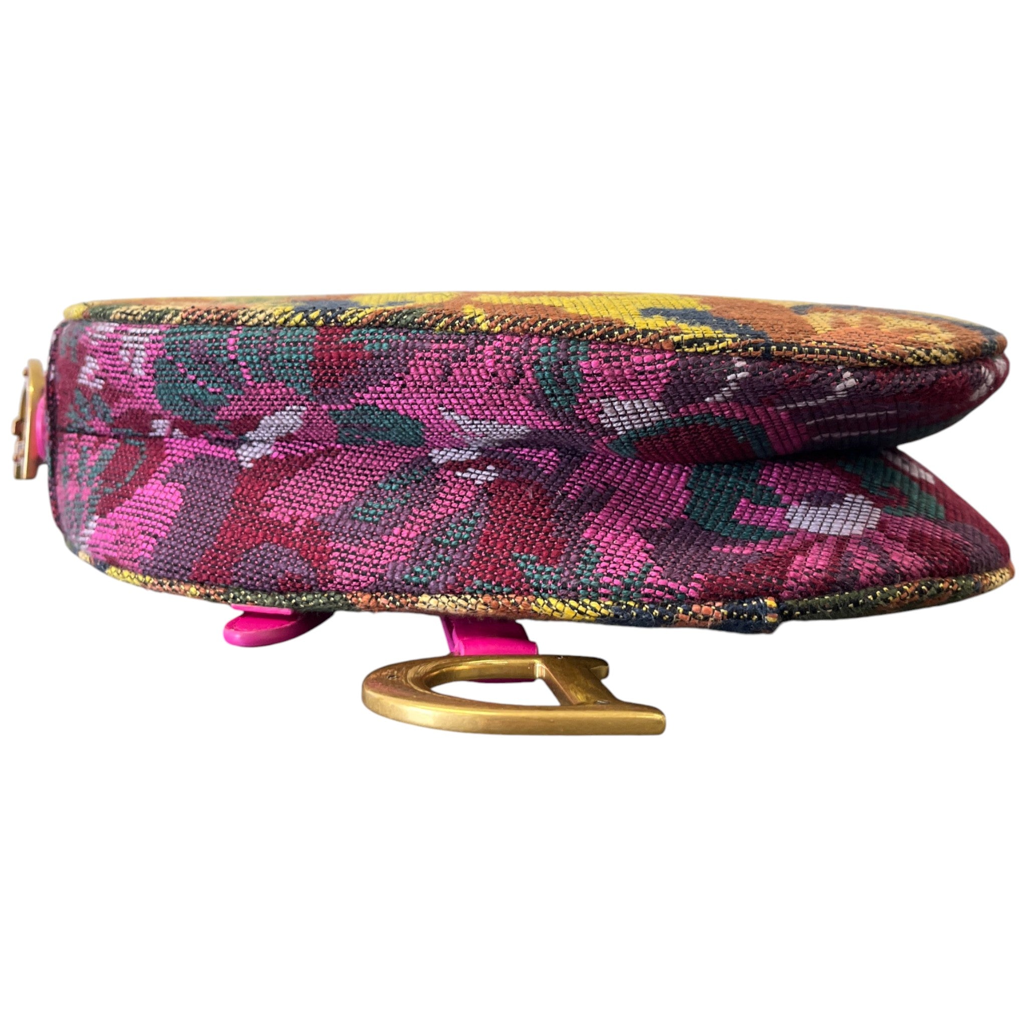 Women's Limited Edition Embroidered Saddle Bag Pink
