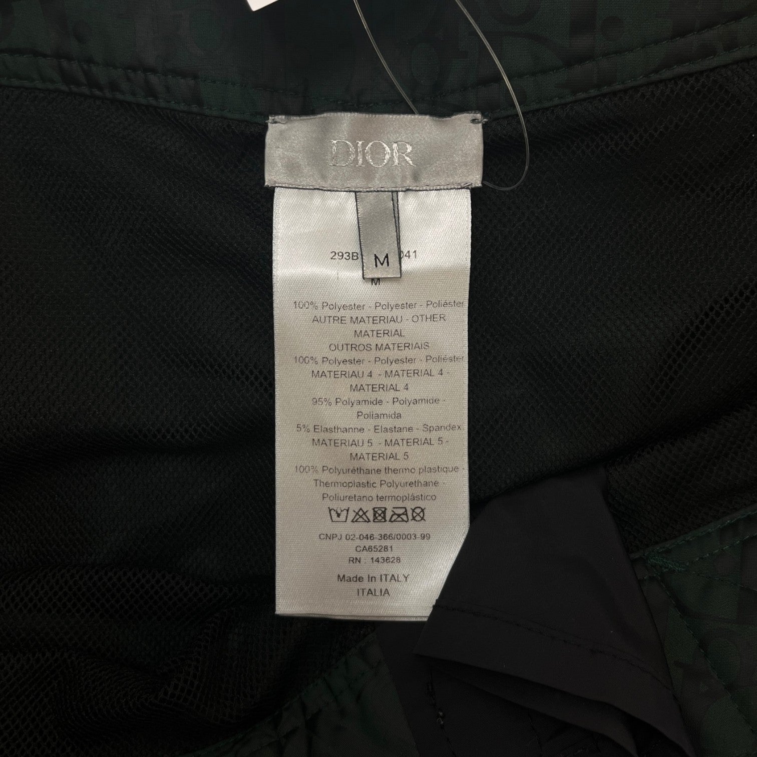 Men's Oblique Swim Shorts Green Size M