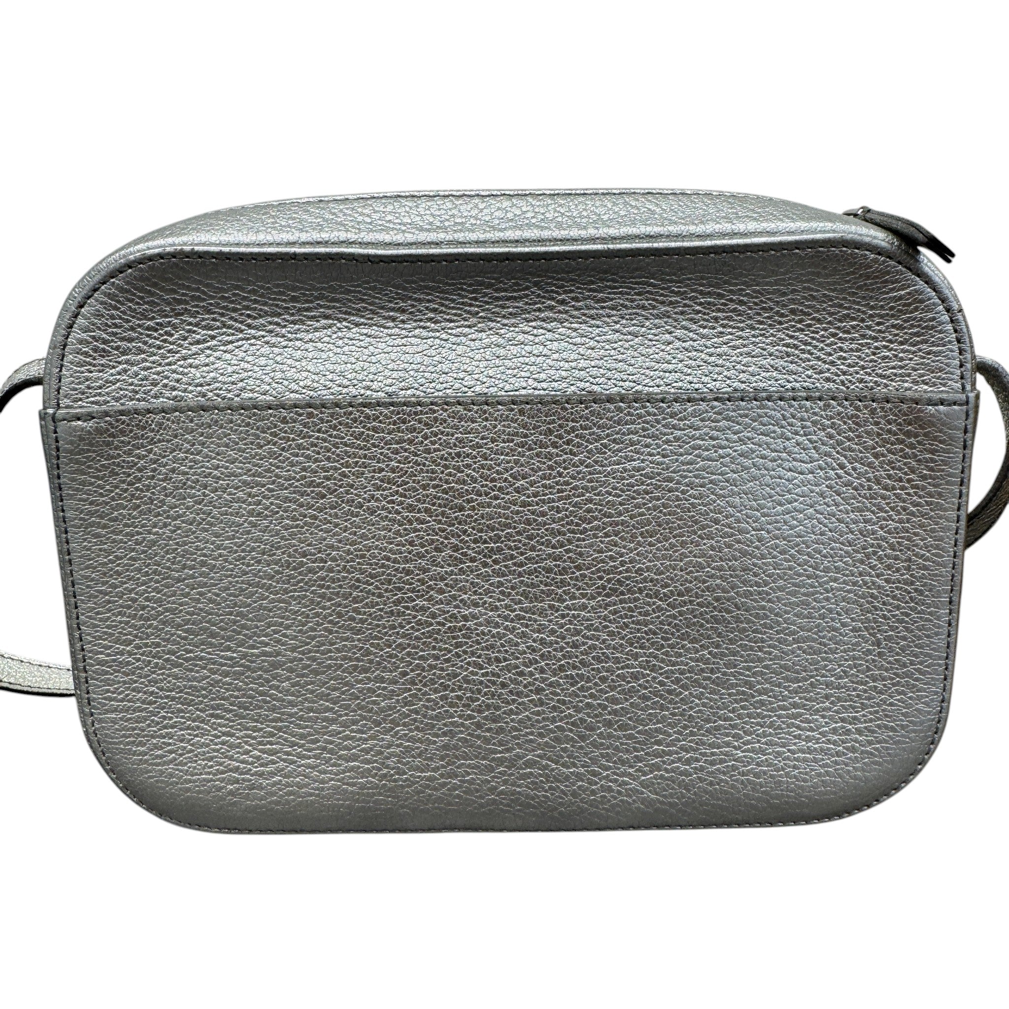 Women's Logo Print Camera Bag Silver