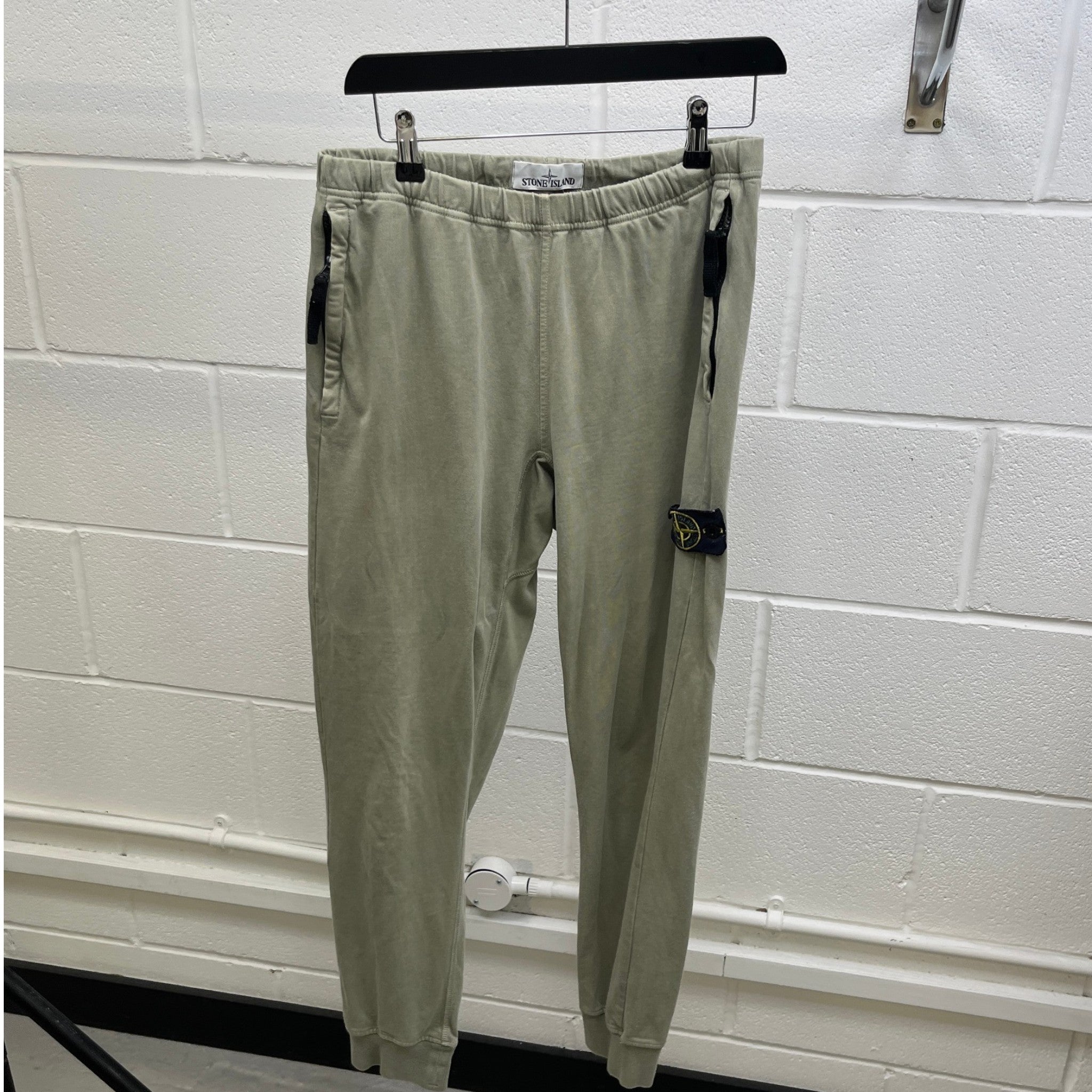 Men's Applique Logo Joggers Green Size S