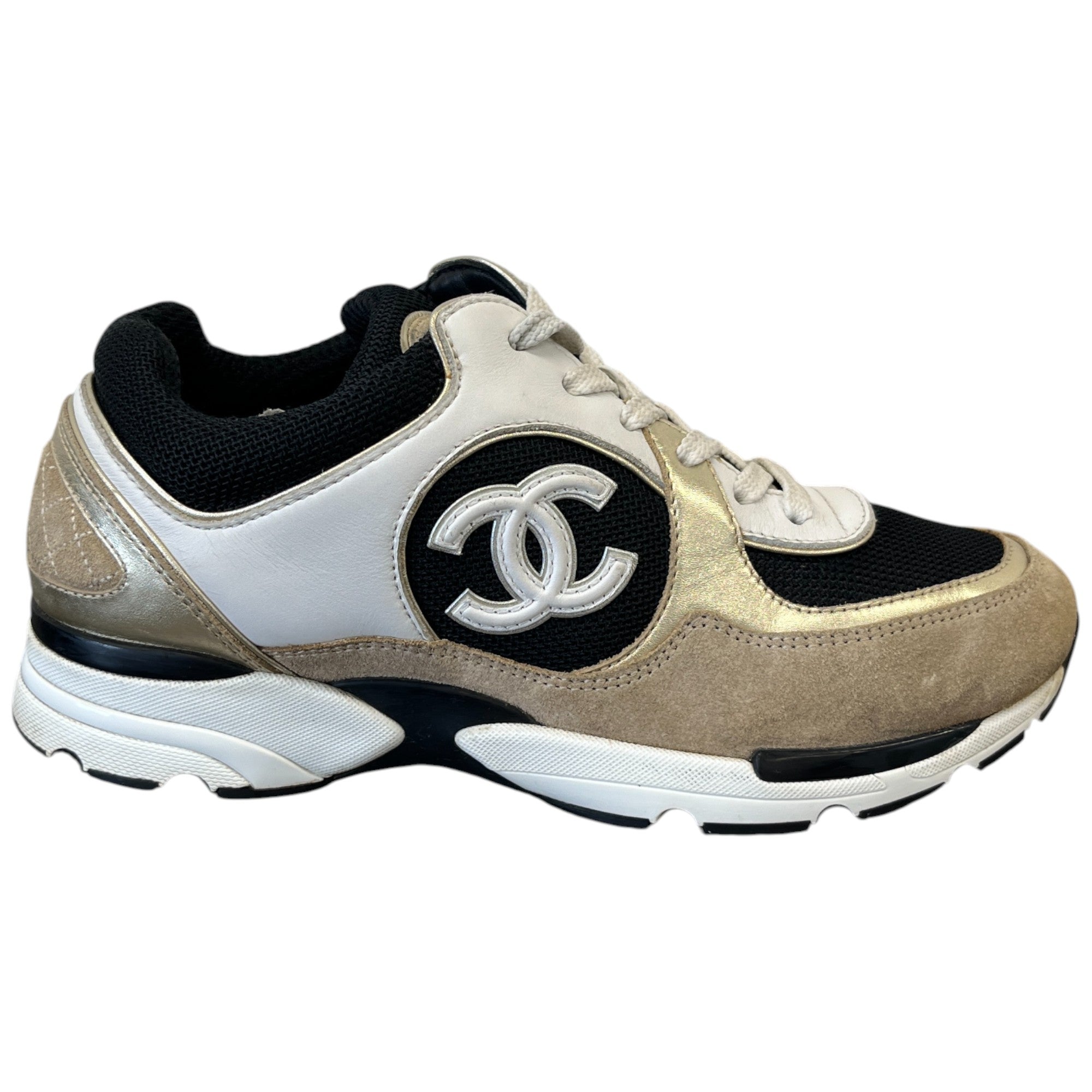 Women's Cc Runners Low Trainers Gold Size EU 37.5 / UK 4.5