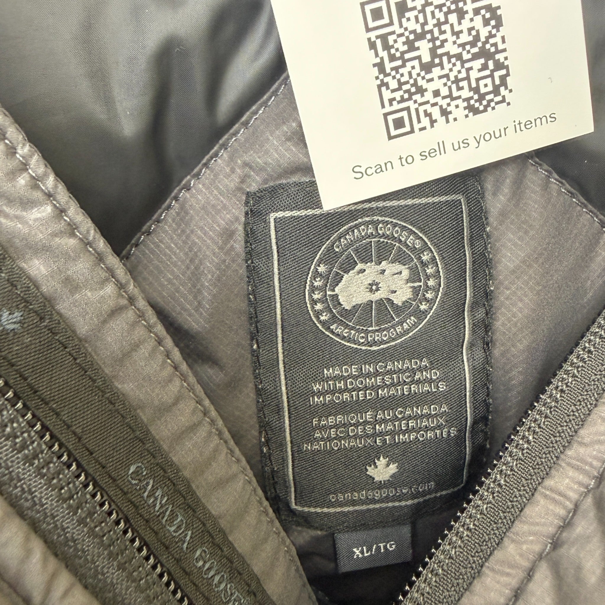 Men's Brookvale Down Jacket Grey Size XL