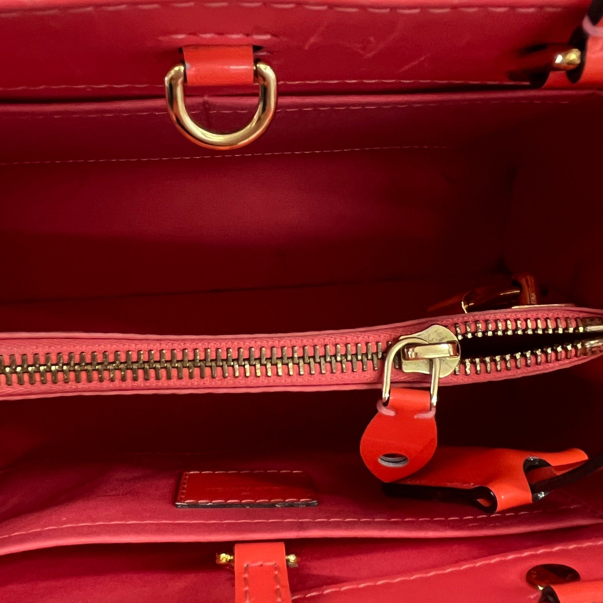 Women's Monogram Vernis Montaigne Bb Bag Orange