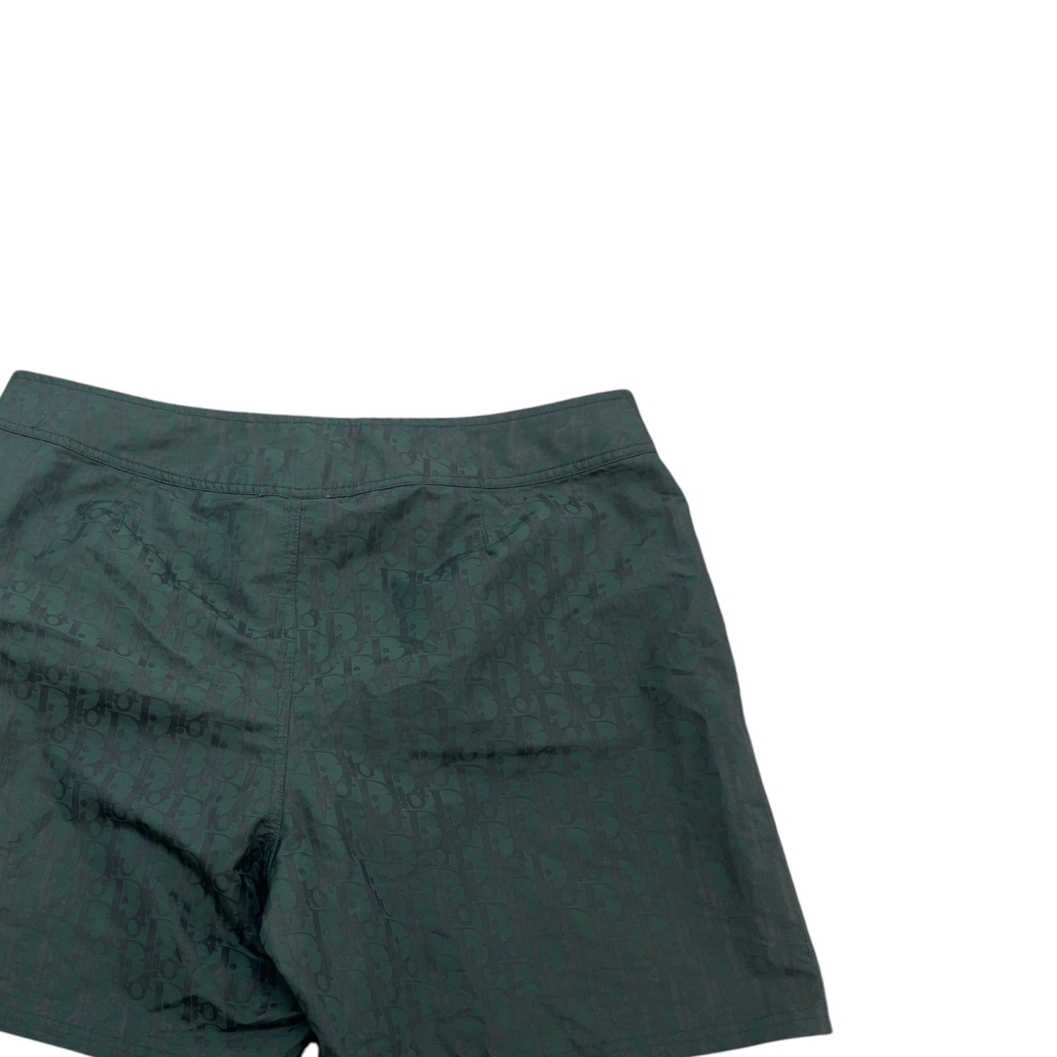Men's Oblique Swim Shorts Green Size M