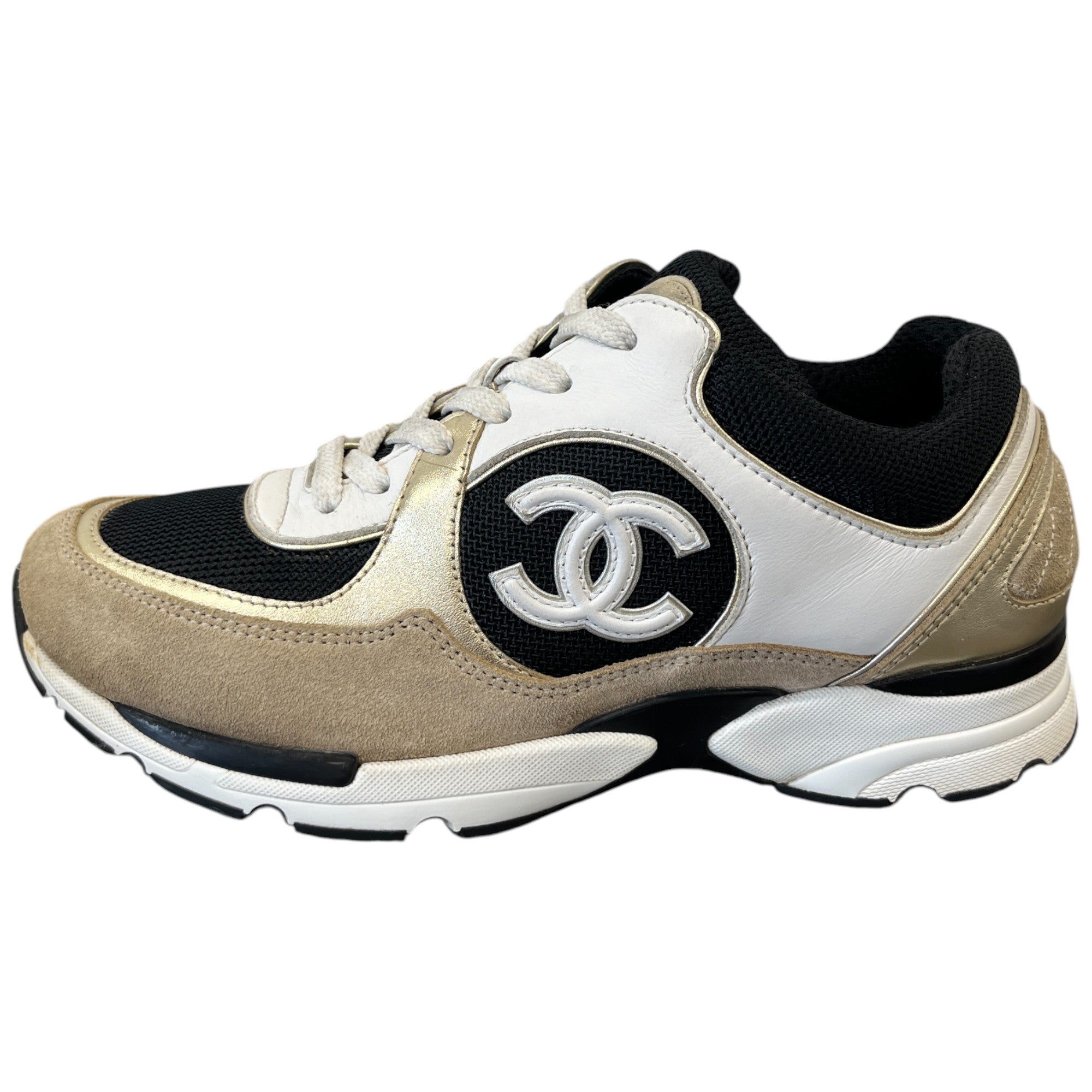 Women's Cc Runners Low Trainers Gold Size EU 37.5 / UK 4.5