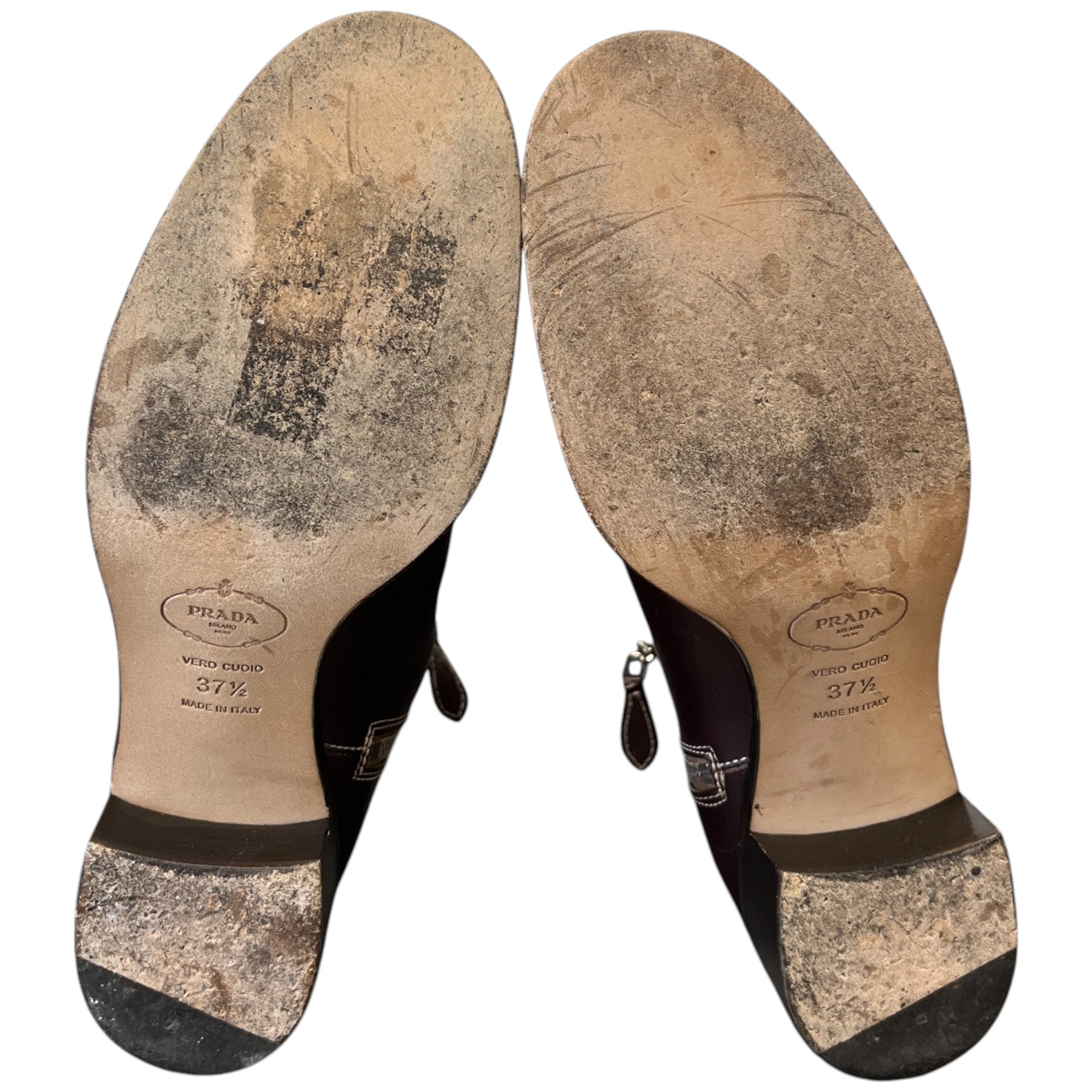 Women's Logo Knee High Boots Brown Size EU 38.5 / UK 5.5