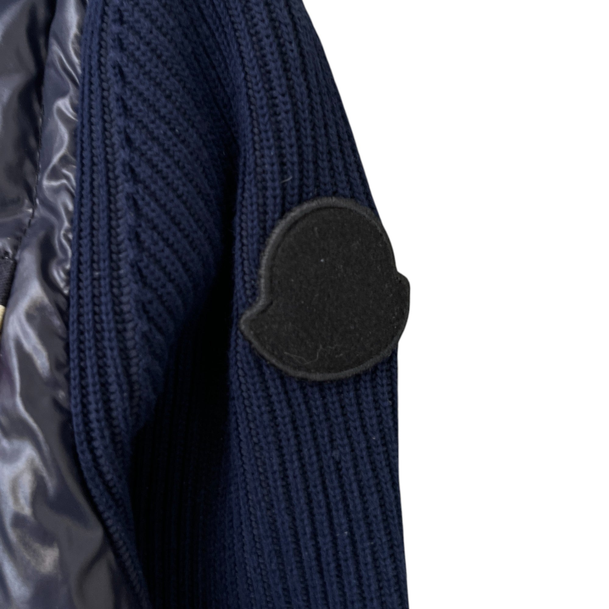 Men's Maglia Tricot Cardigan Jacket Navy Size S