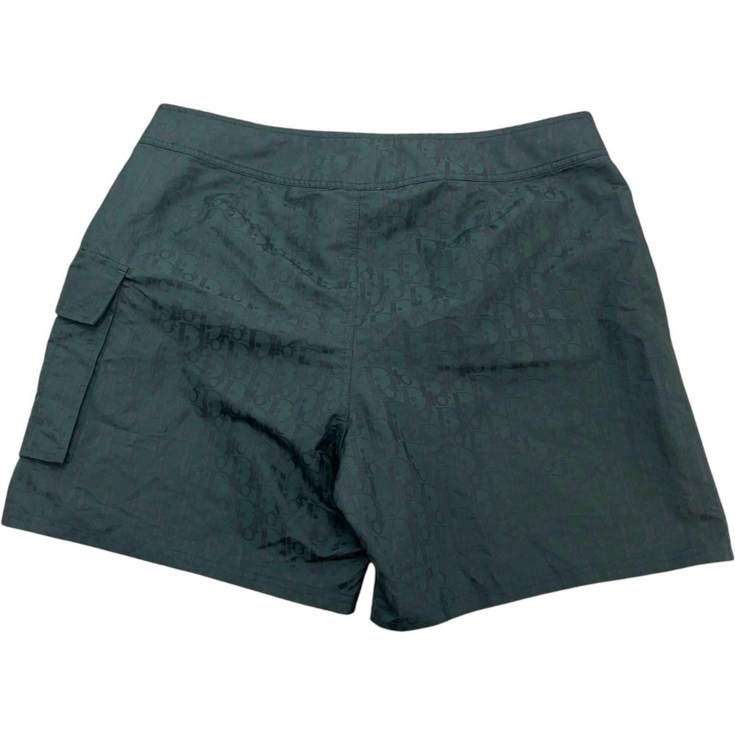Men's Oblique Swim Shorts Green Size M