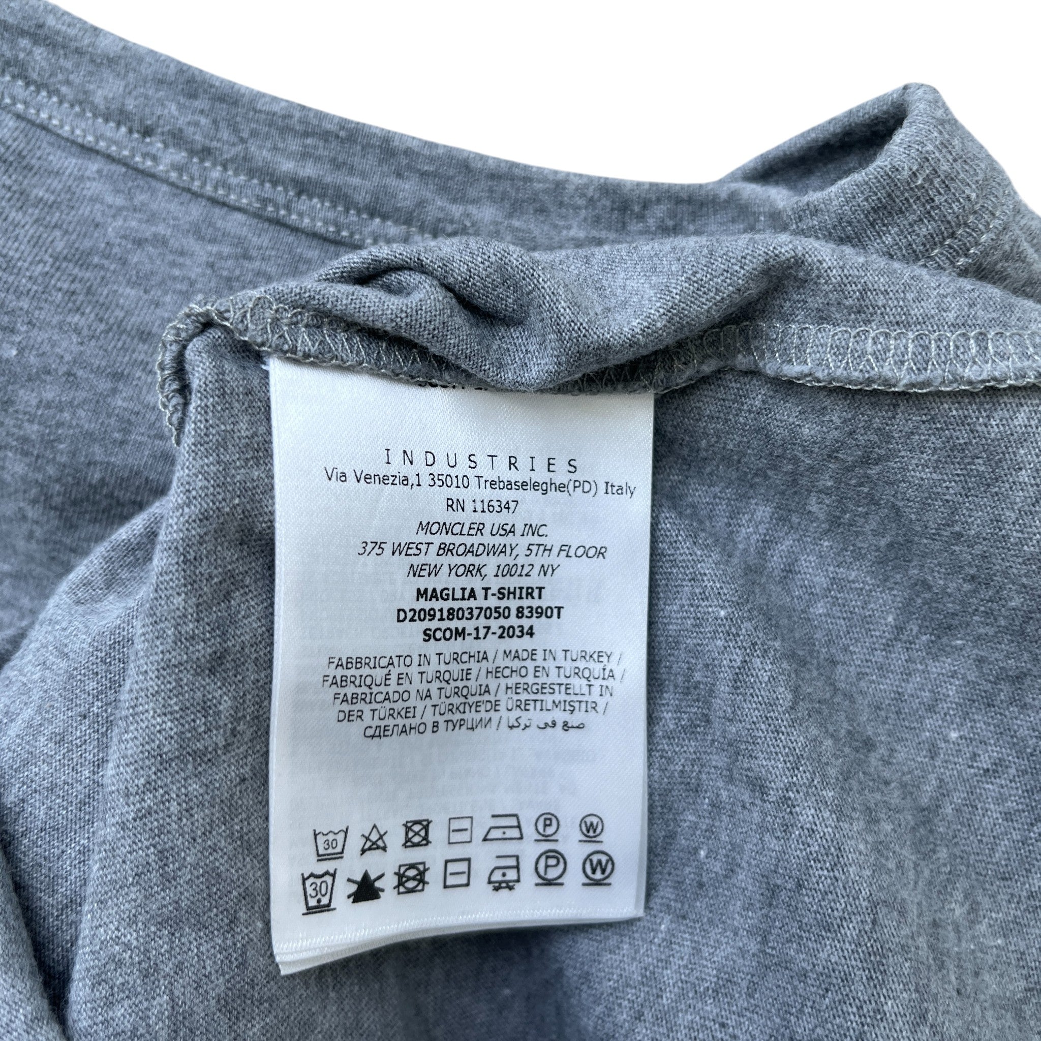 Men's Maglia T-Shirt Grey Size S