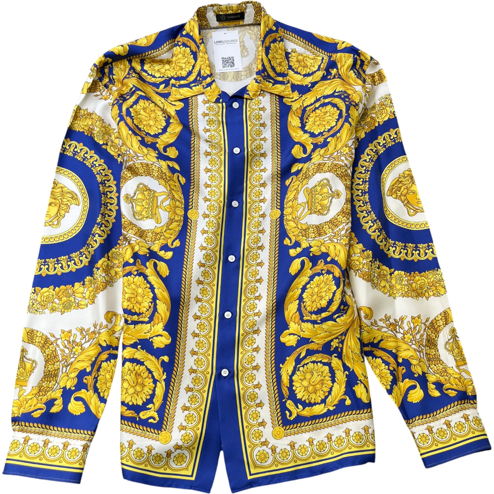 Men's Barocco Shirt Multi-Coloured Size IT 46 / UK S