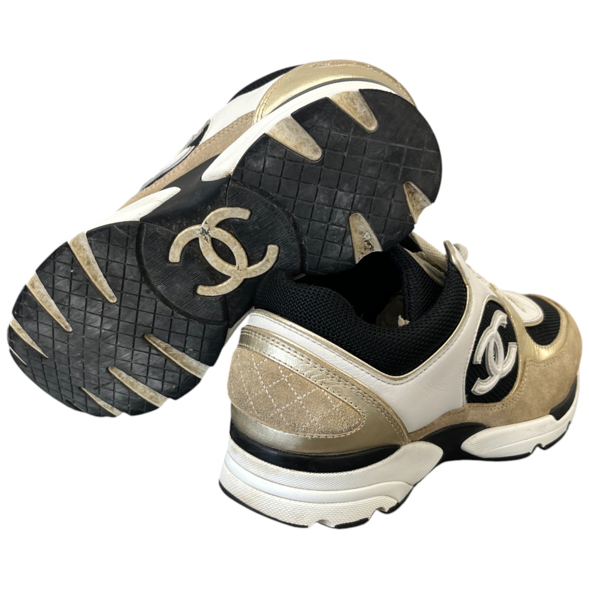 Women's Cc Runners Low Trainers Gold Size EU 37.5 / UK 4.5