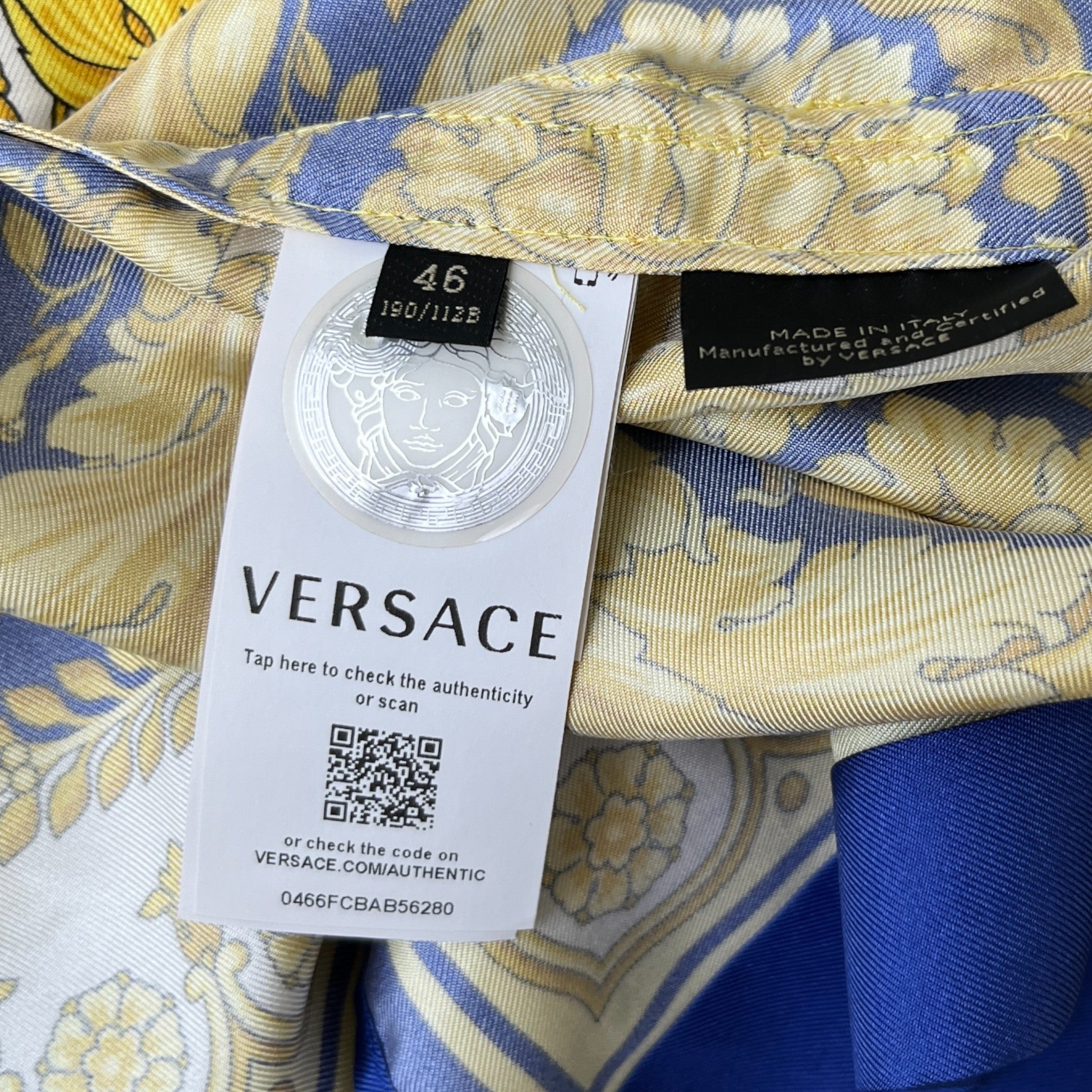 Men's Barocco Shirt Multi-Coloured Size IT 46 / UK S