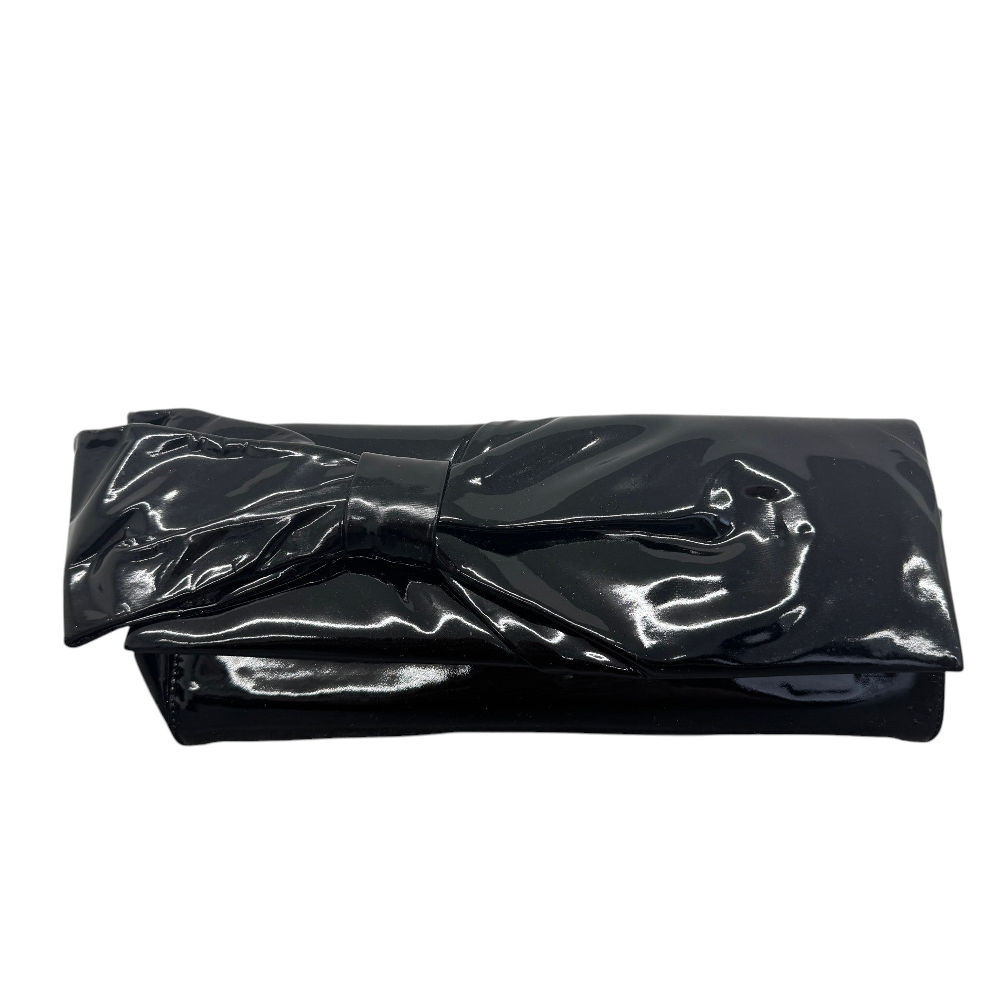 Women's Patent Leather Bow Bag Black