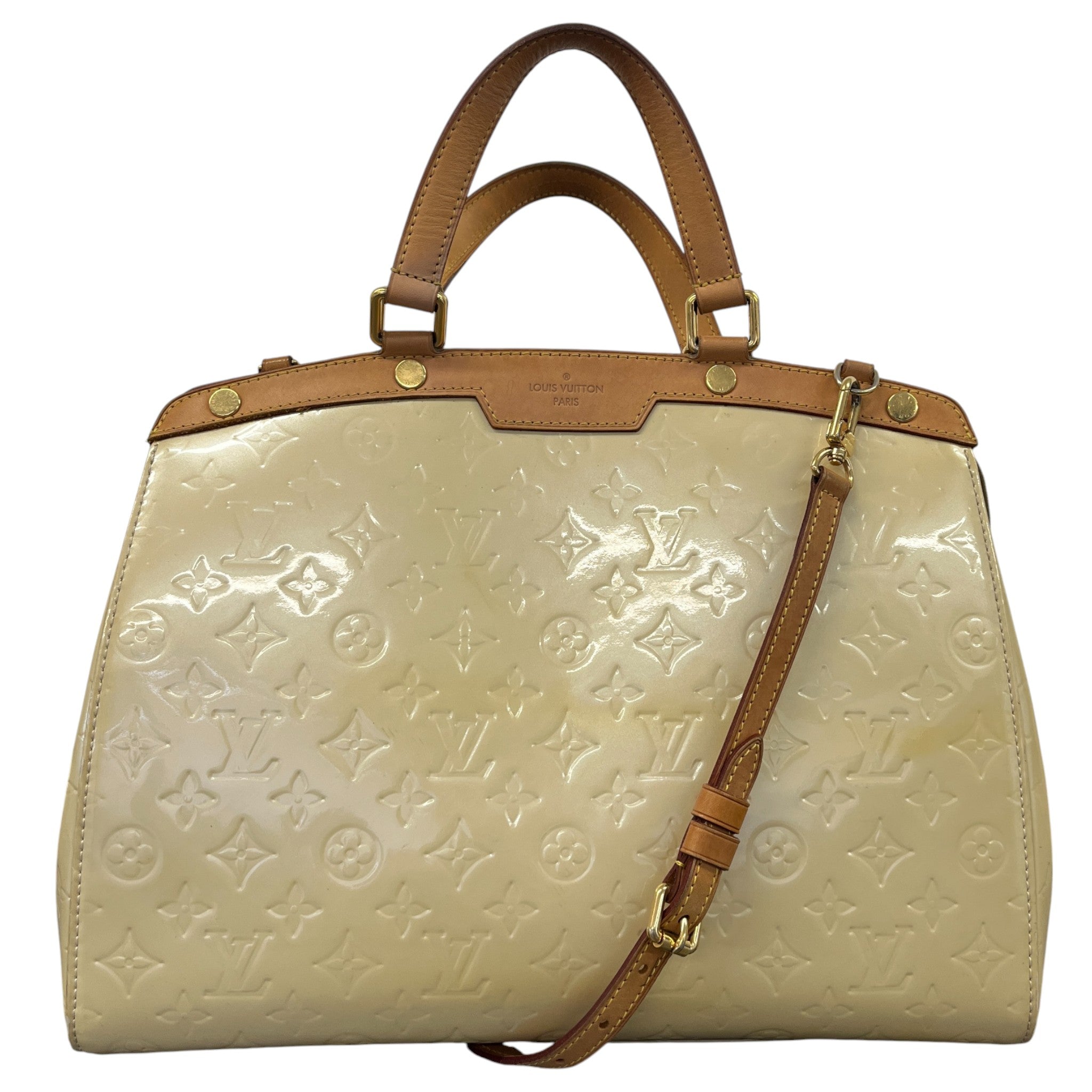 Women's Vernis Leather Brea Mm Bag Yellow