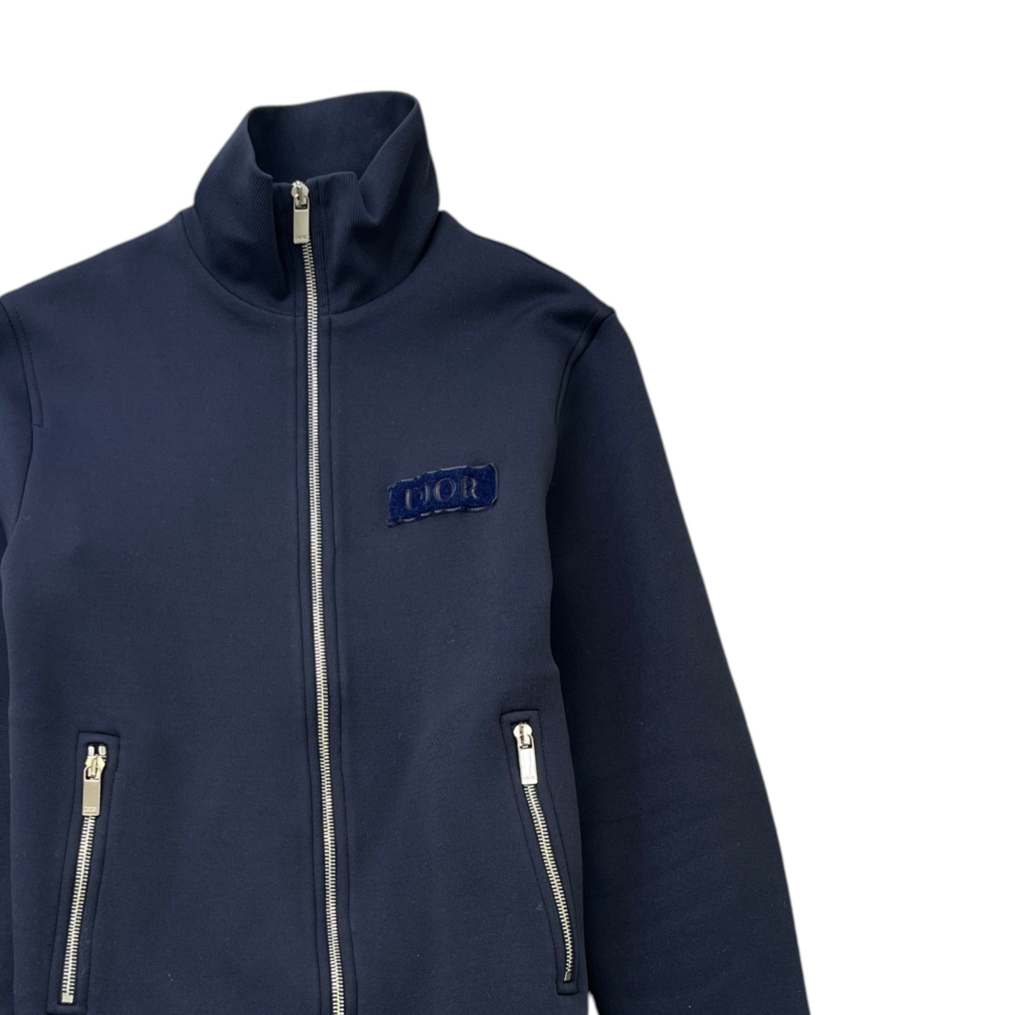 Men's Technical Fabric Track Jacket Navy Size XS