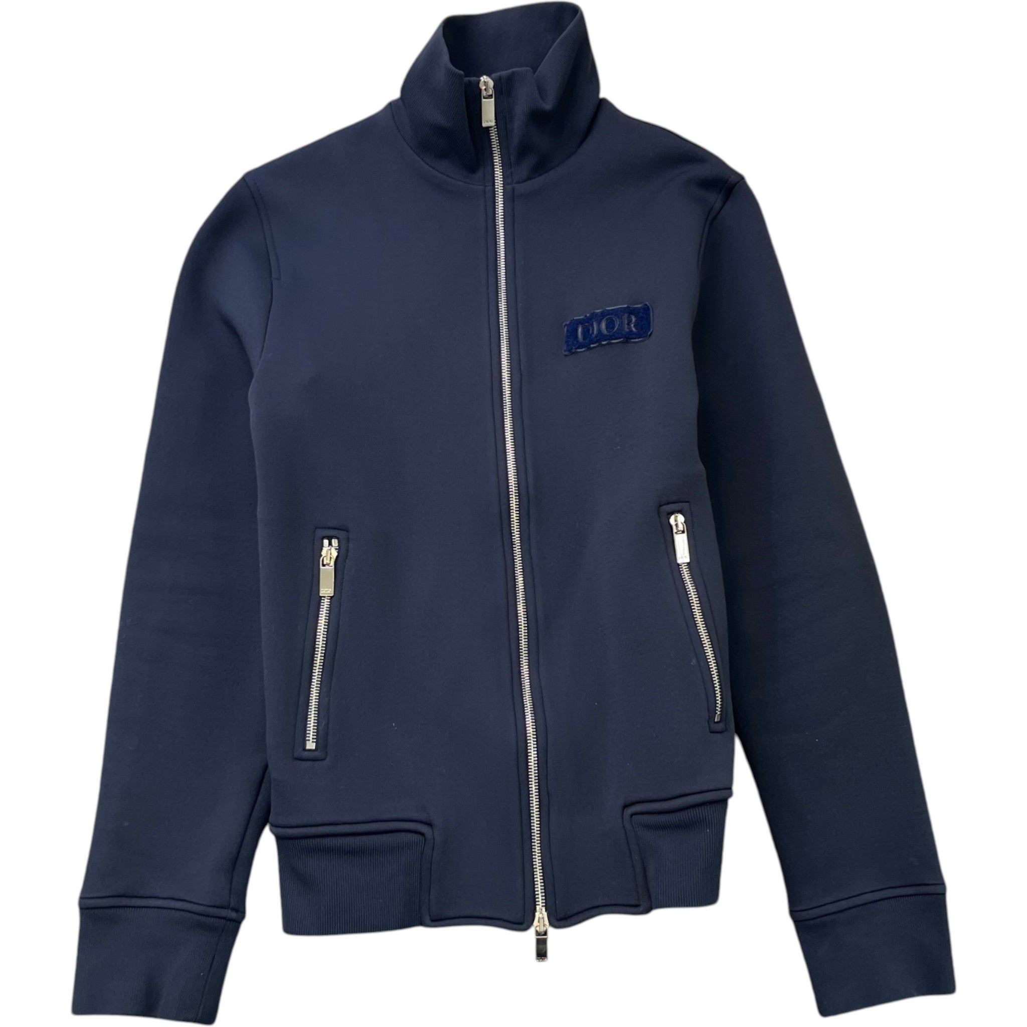 Men's Technical Fabric Track Jacket Navy Size XS