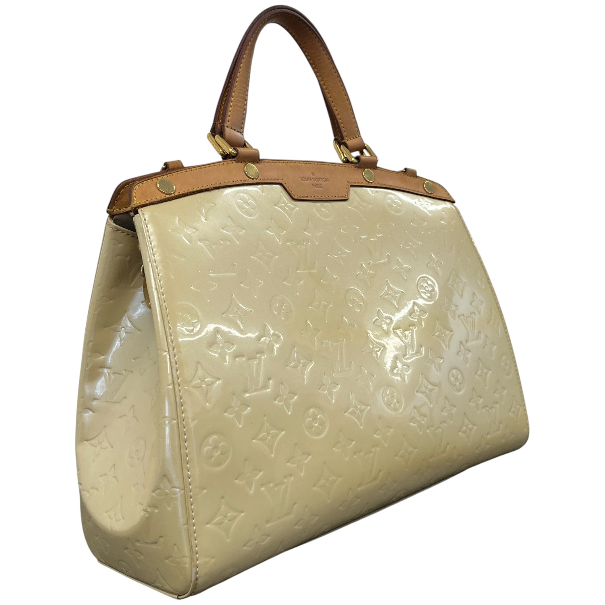 Women's Vernis Leather Brea Mm Bag Yellow