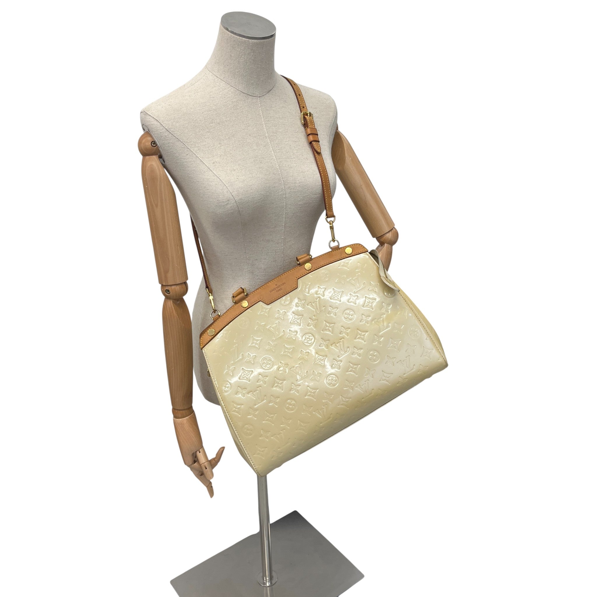 Women's Vernis Leather Brea Mm Bag Yellow