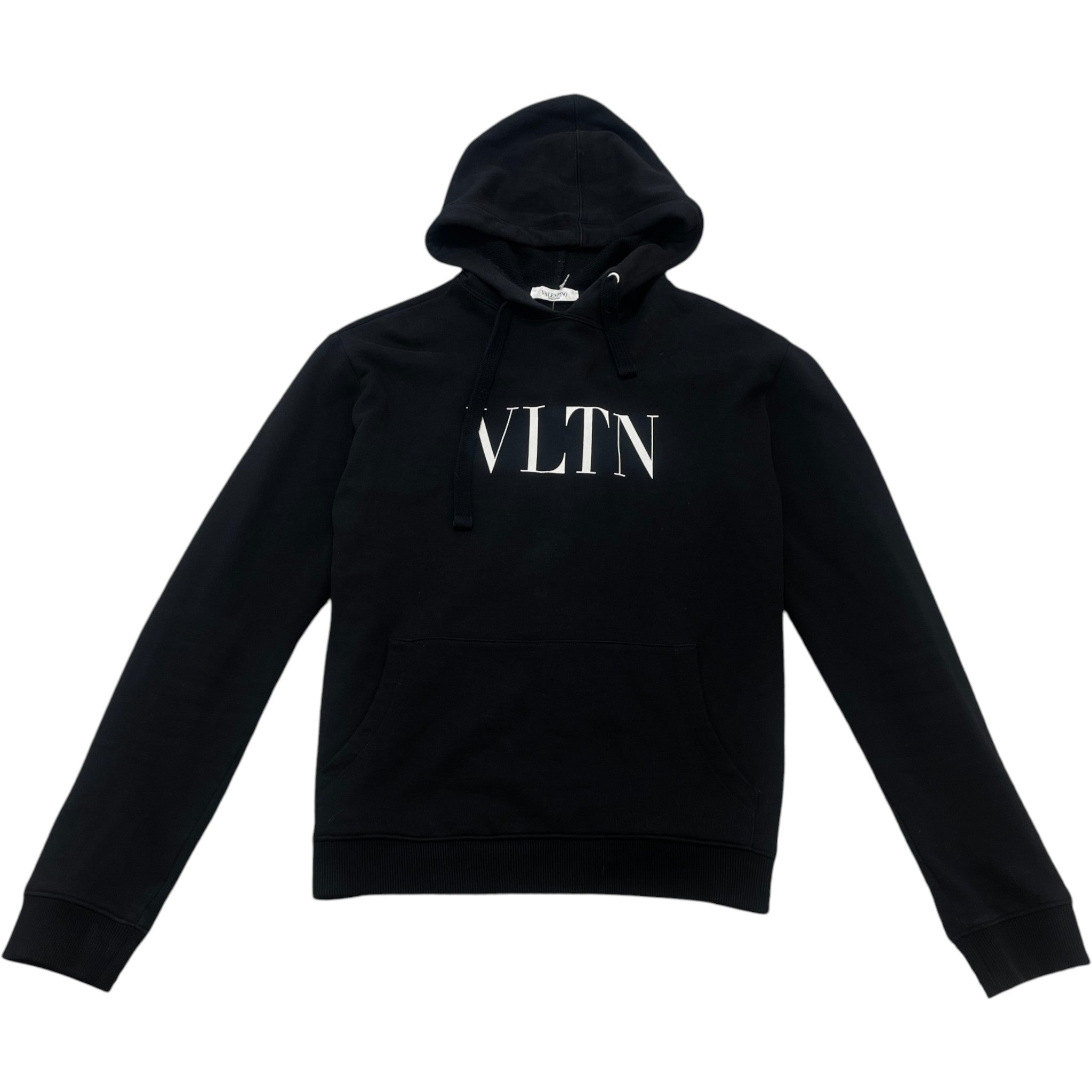Men's Logo Print Hoodie Black Size M