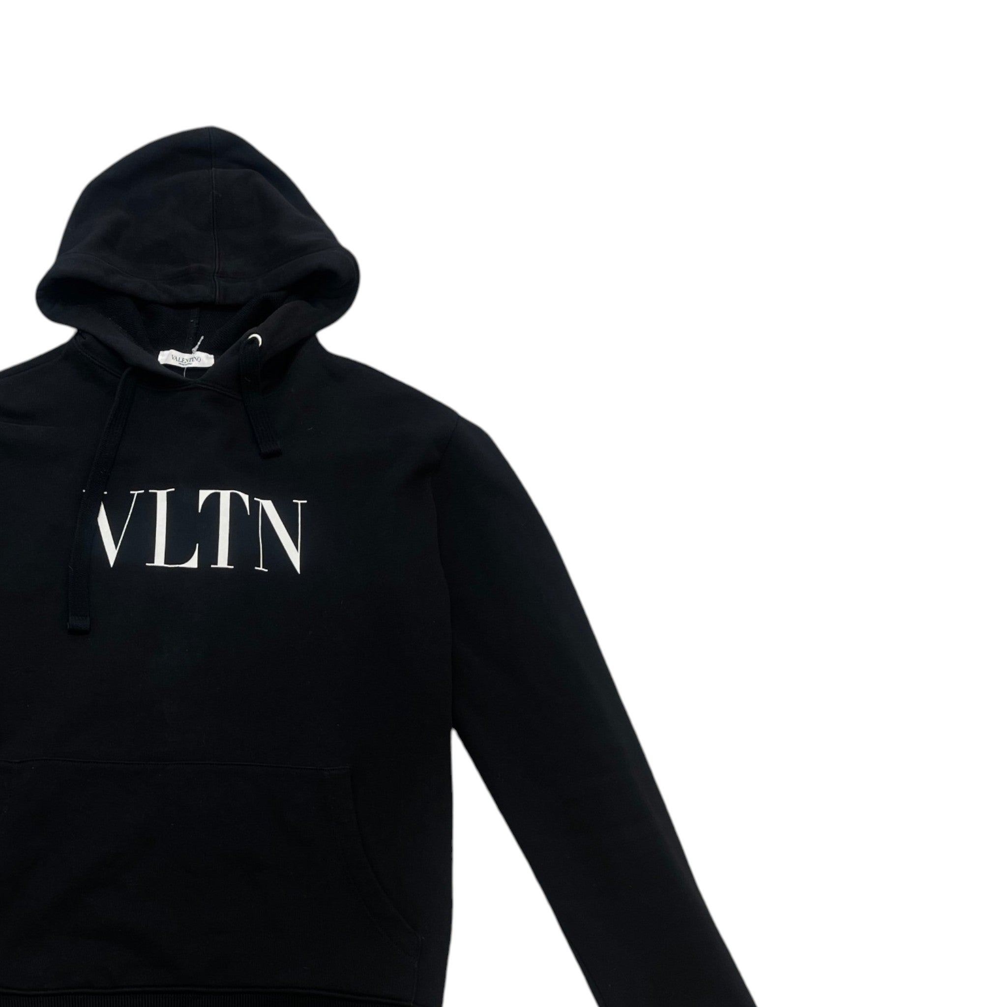 Men's Logo Print Hoodie Black Size M