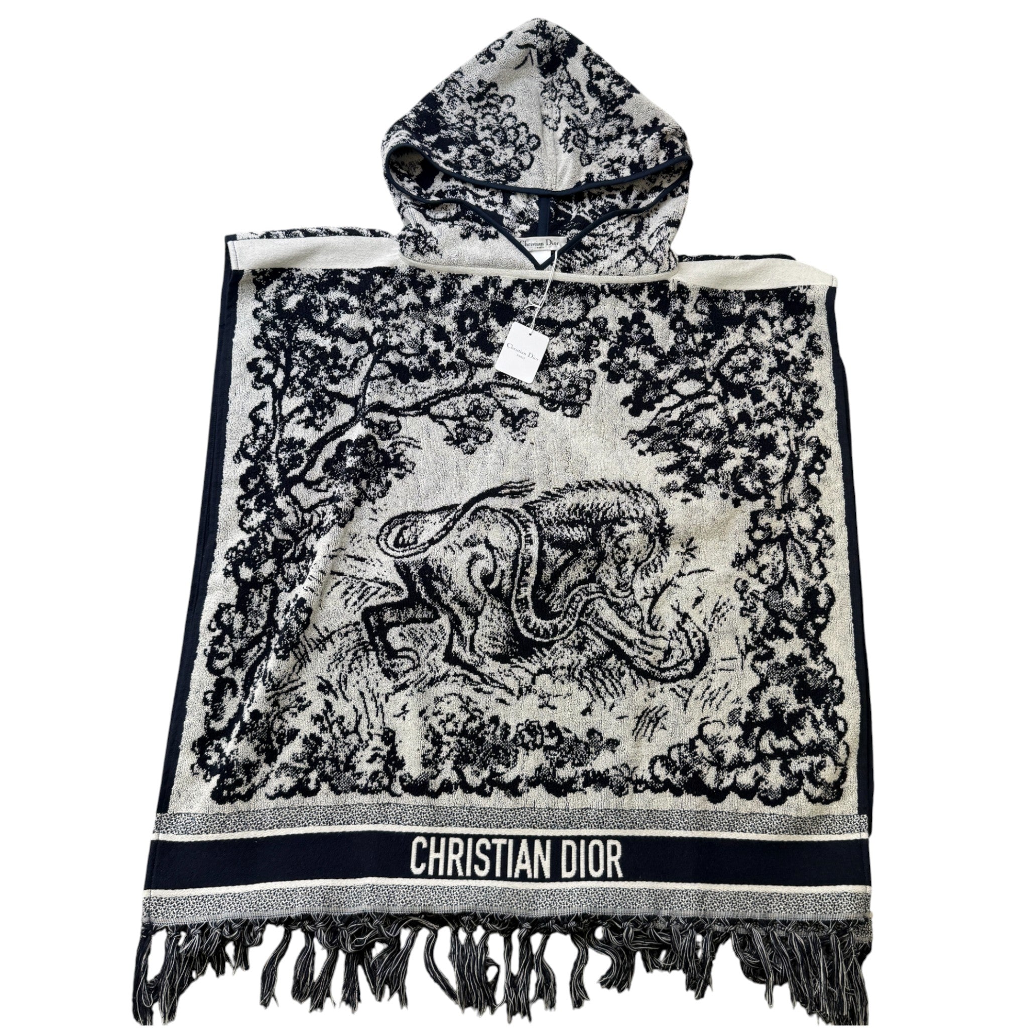 Women's Toile De Jouye Poncho Black