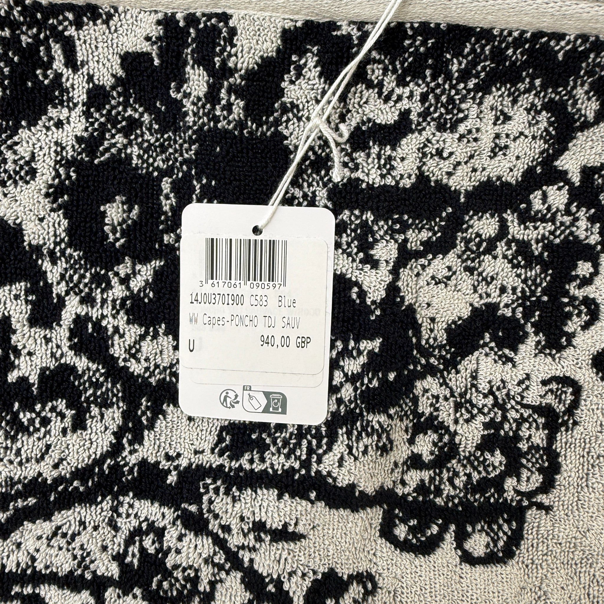 Women's Toile De Jouye Poncho Black