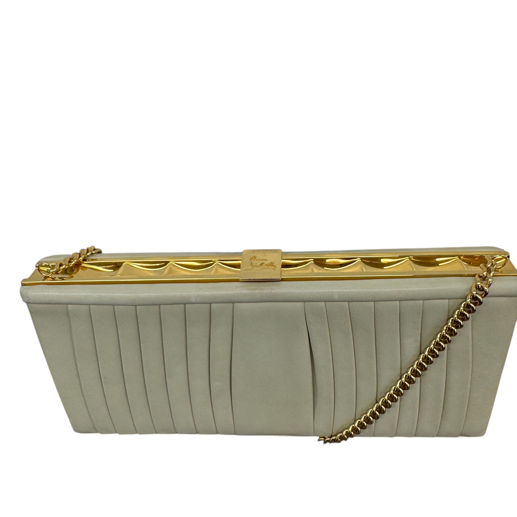 Women's Pleated Bag Cream